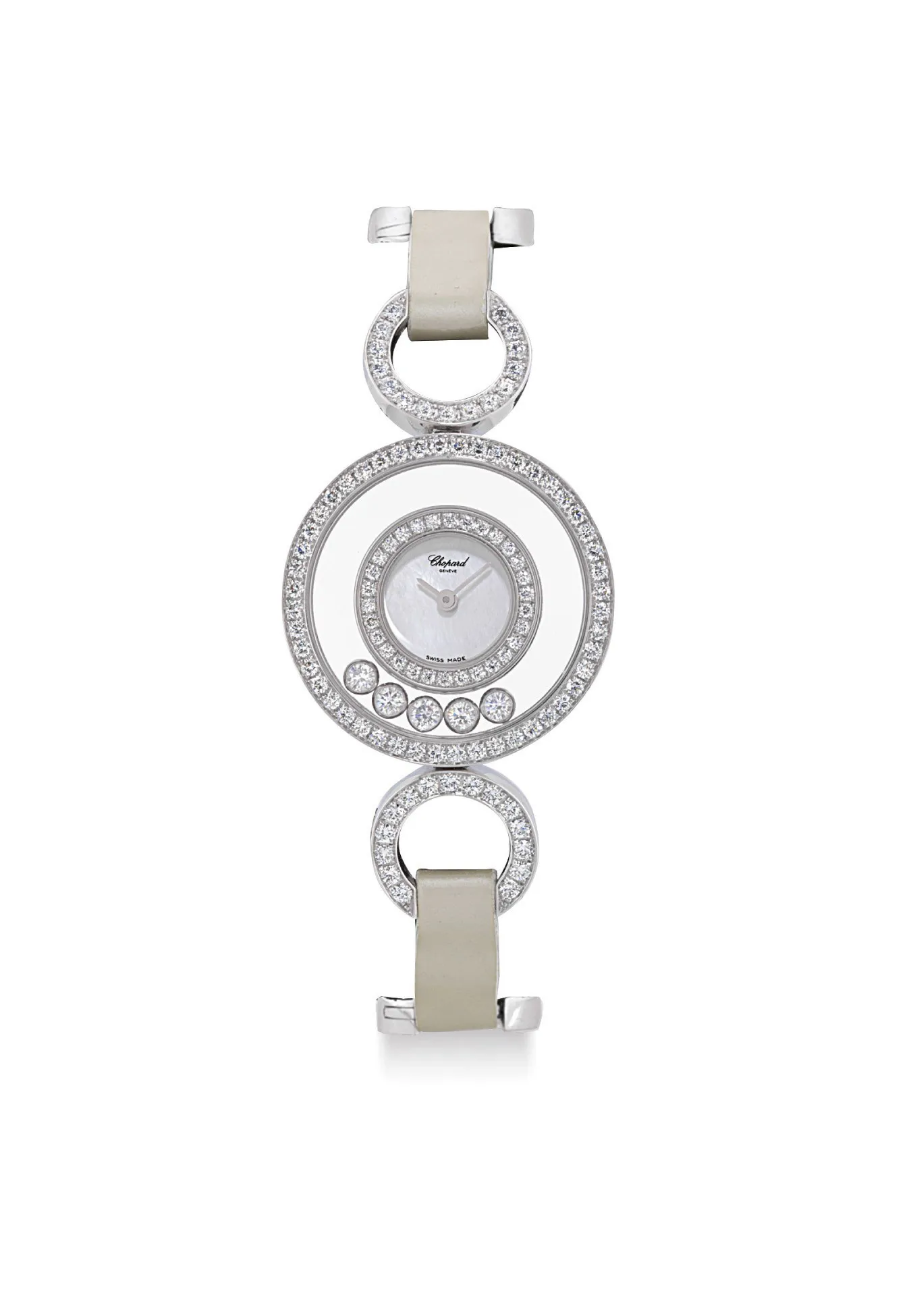 Chopard Happy Diamonds 20/7218 24mm 18k white gold and diamond Mother-of-pearl