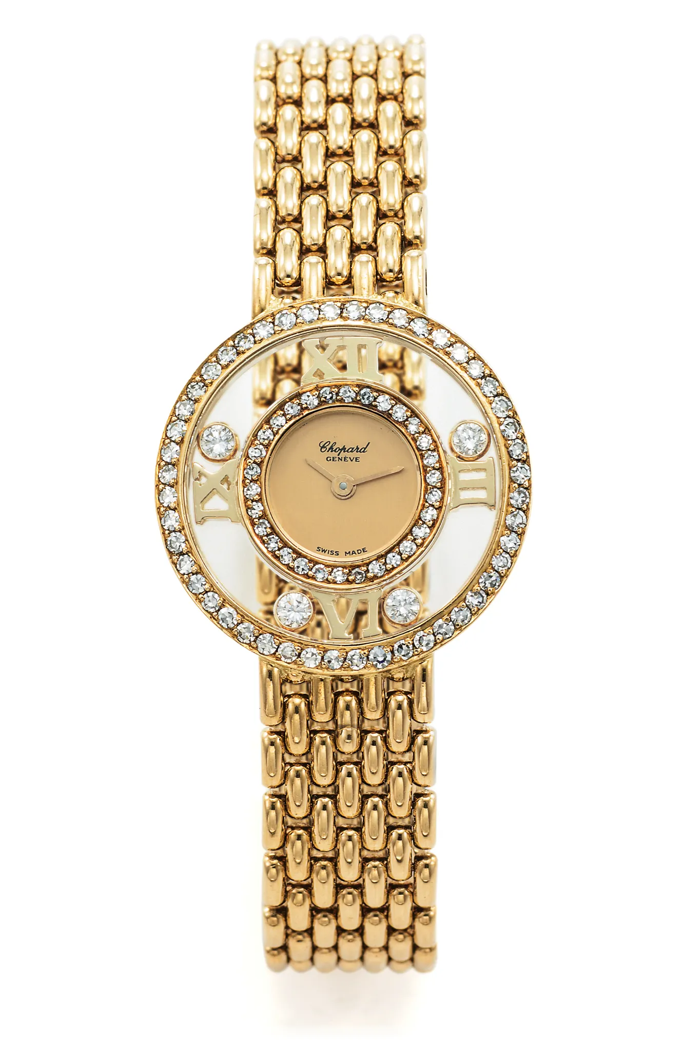 Chopard Happy Diamonds 4097 23mm Diamond Champagne