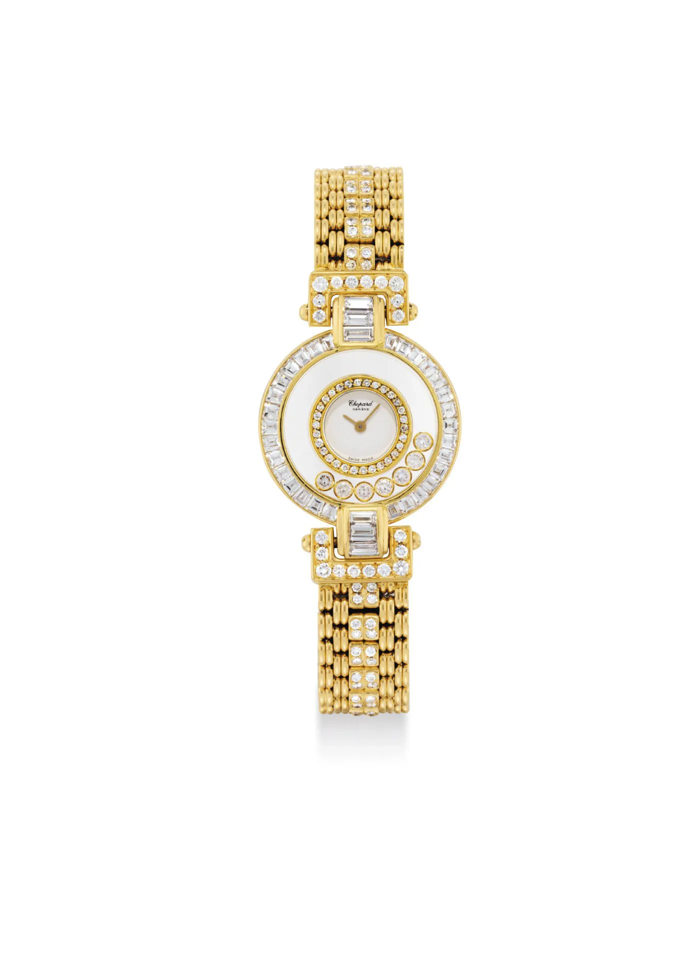 Chopard Happy Diamonds 4118 26mm 18k gold and diamond-set White