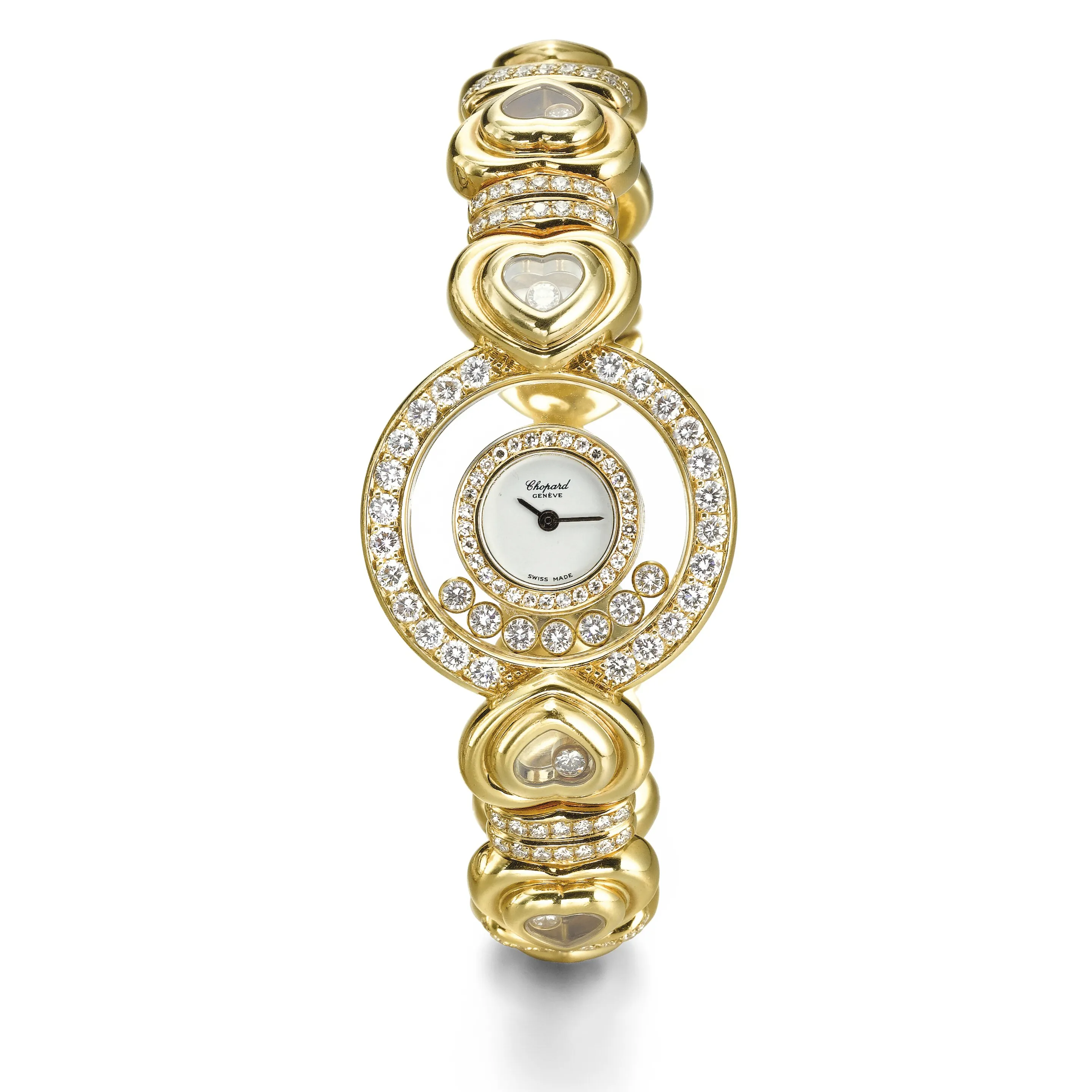 Chopard Happy Diamonds 27mm Yellow gold White