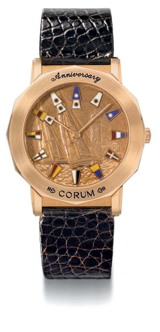 Corum 55.730.55 36mm Rose gold Gilt dial