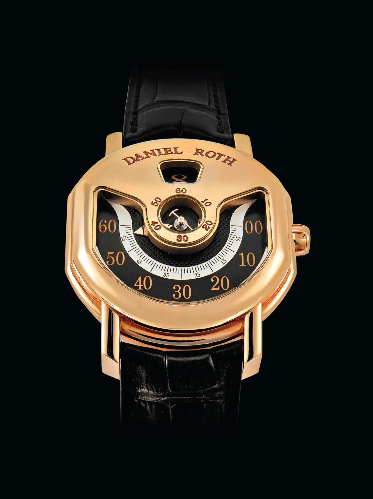 Daniel Roth Ellipsocurvex 318.Y.50 41mm Rose gold Black