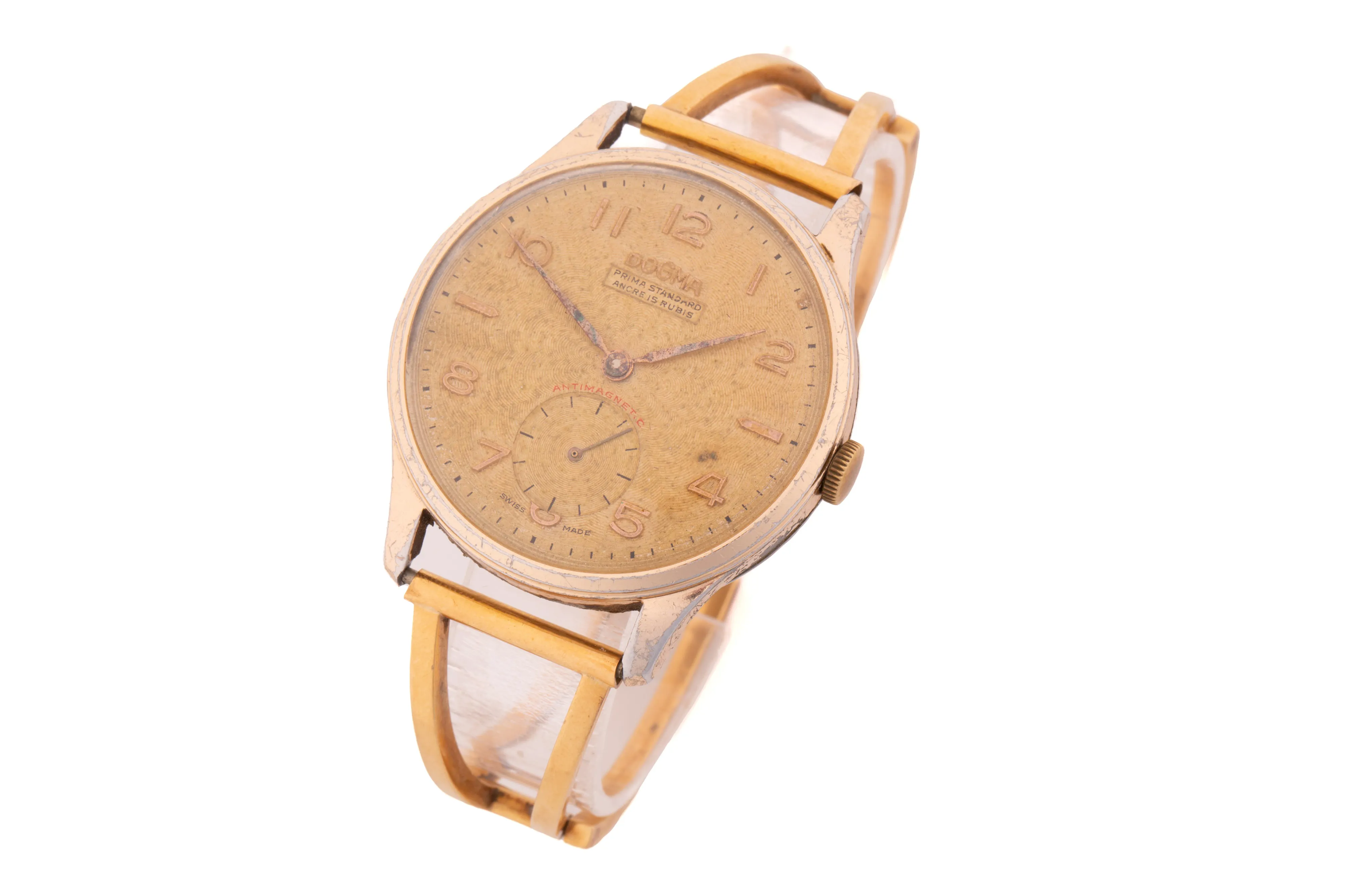 Dogma 38mm Yellow gold Gilt dial