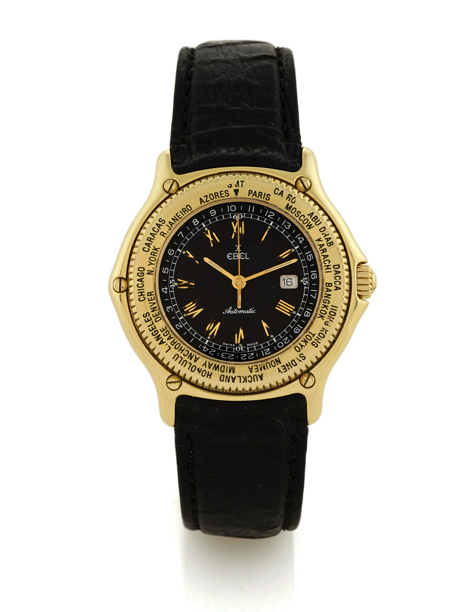 Ebel Voyager 8124913 40mm Yellow gold Black