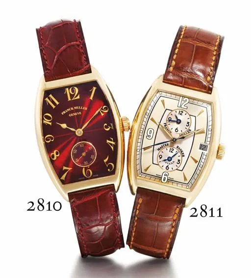 Franck Muller 2851 S6 45mm Rose gold Burgundy