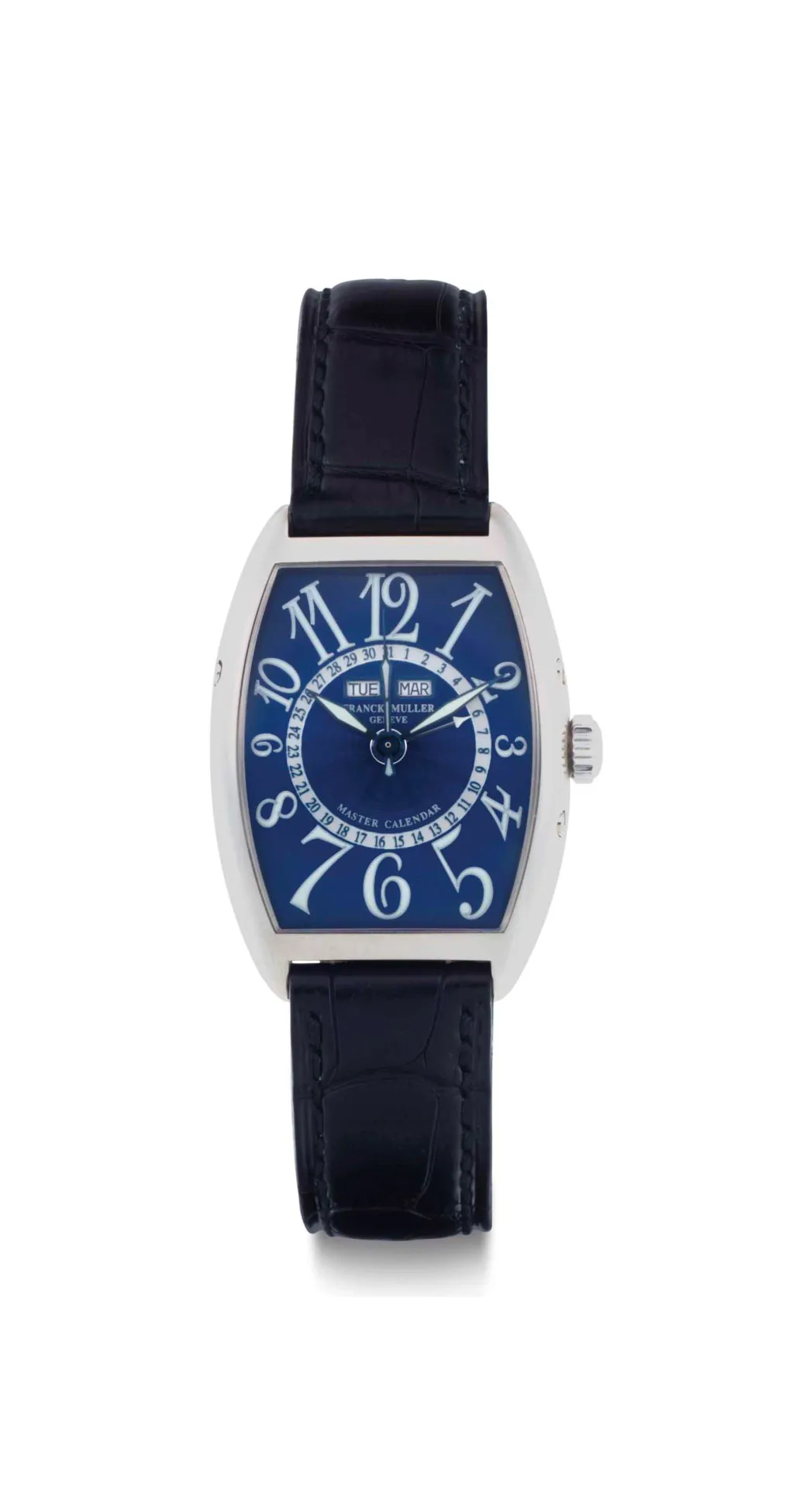 Franck Muller Cintree Curvex 2852 MC 43mm White gold Blue