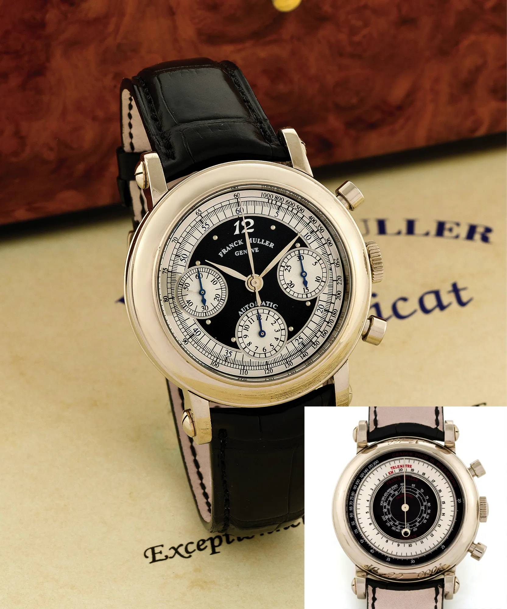 Franck Muller 7000 39mm White gold Silver