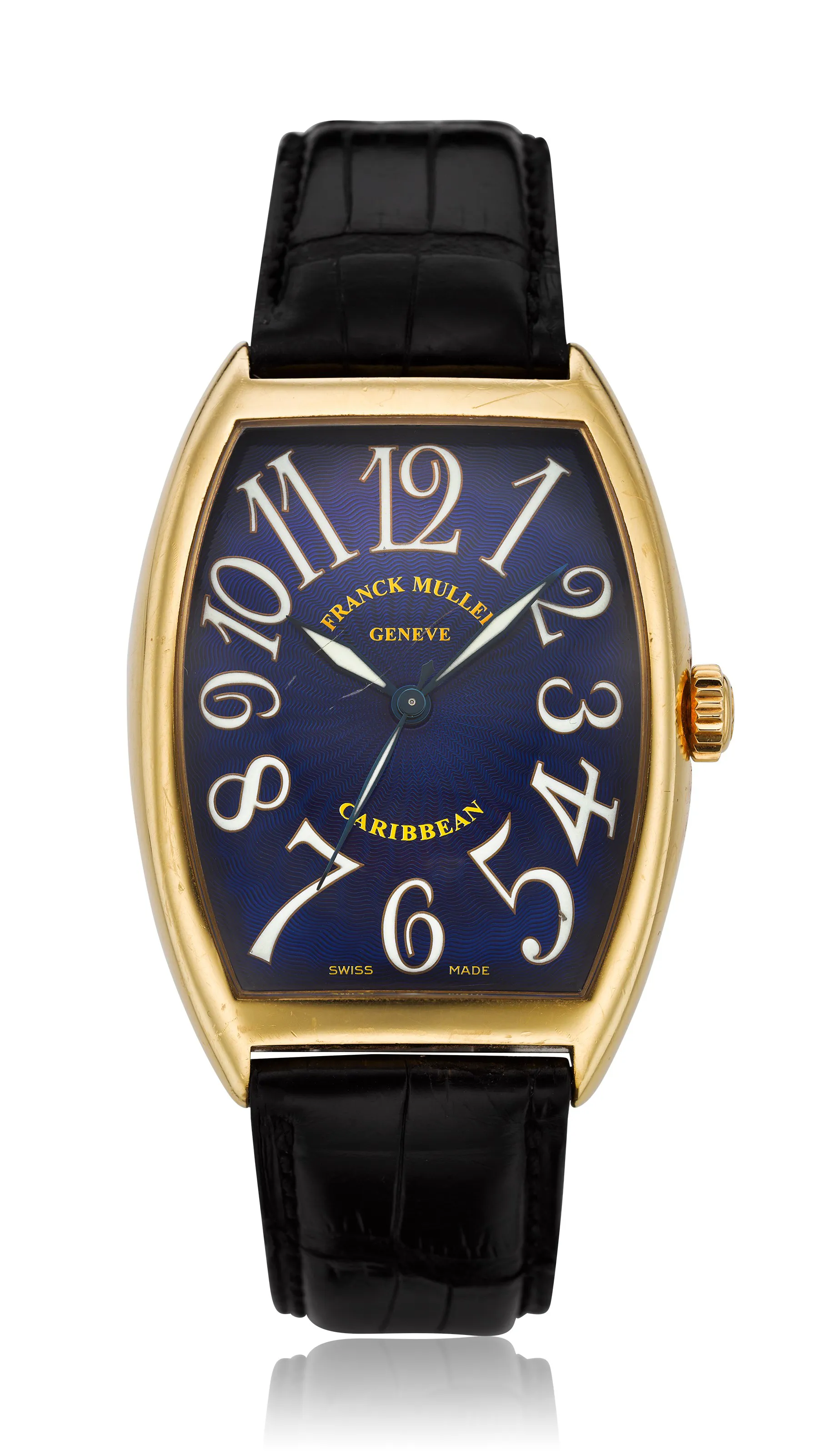 Franck Muller CARIBBEAN 6850 47mm Yellow gold Blue guilloché