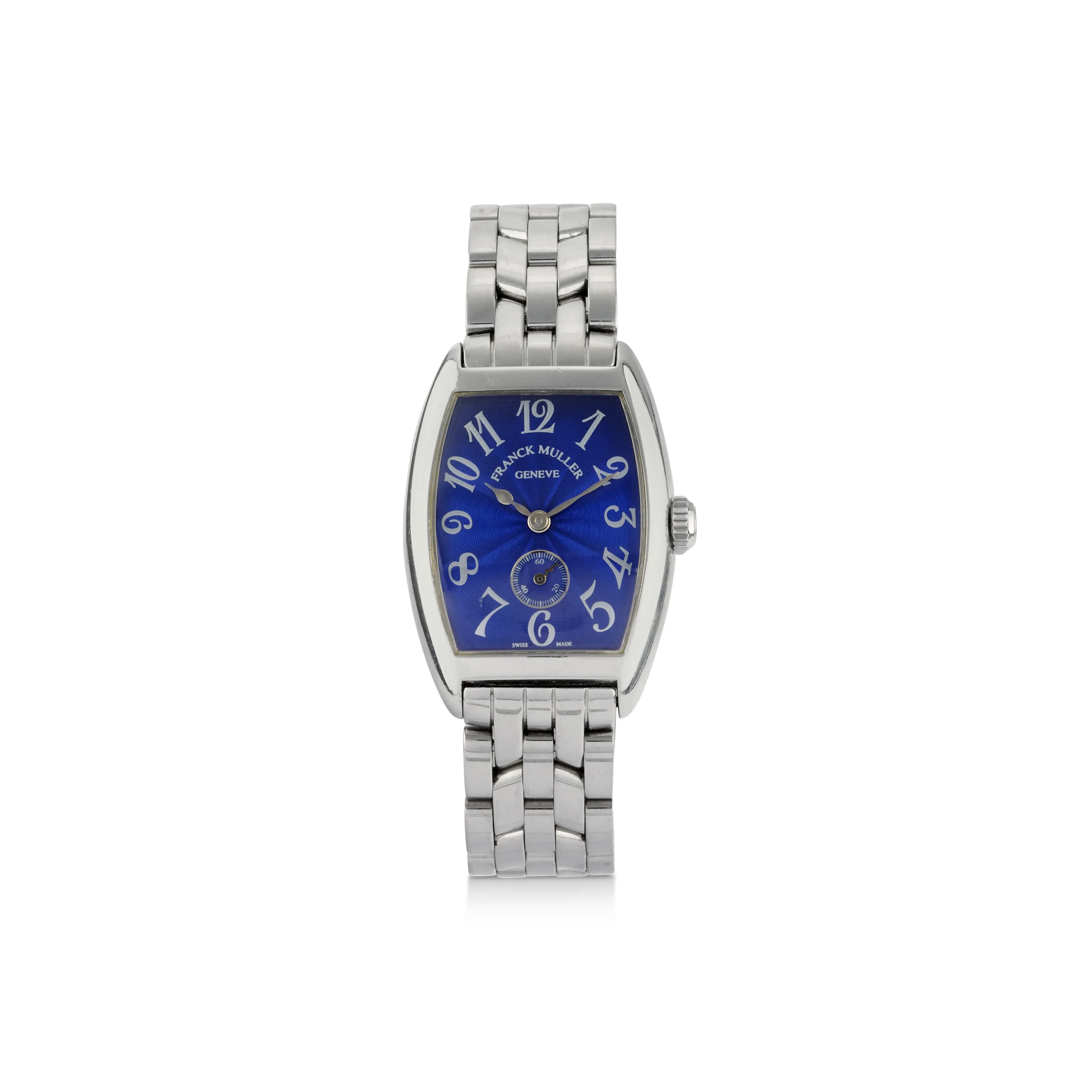 Franck Muller Cintree Curvex 1750 S6 24mm Stainless steel Blue