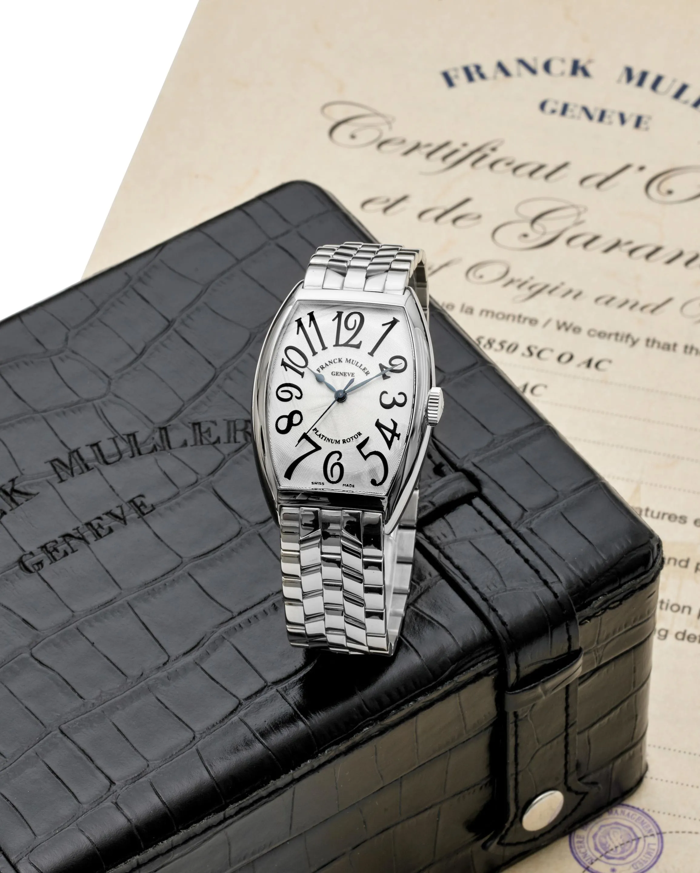 Franck Muller Cintree Curvex 5850 SC 32mm Stainless steel Silver