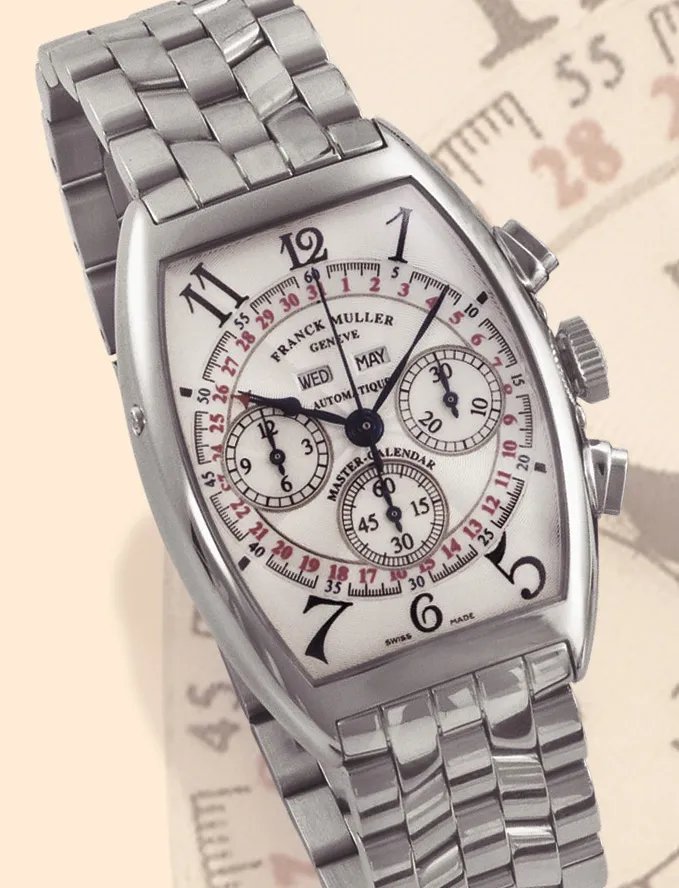 Franck Muller Cintree Curvex 6850 34mm Stainless steel Silver