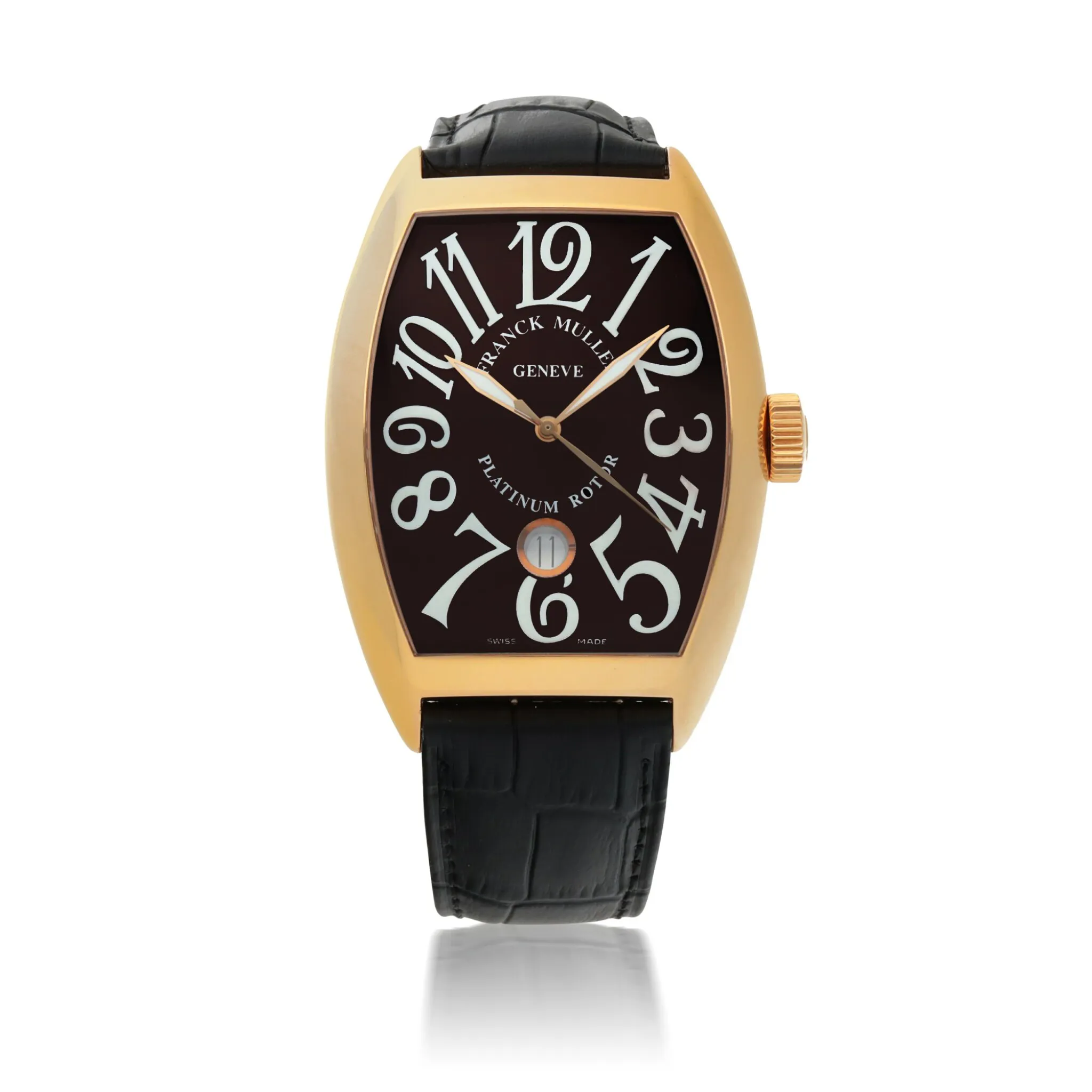 Franck Muller Cintree Curvex 8880 SC DT 55mm Rose gold Brown