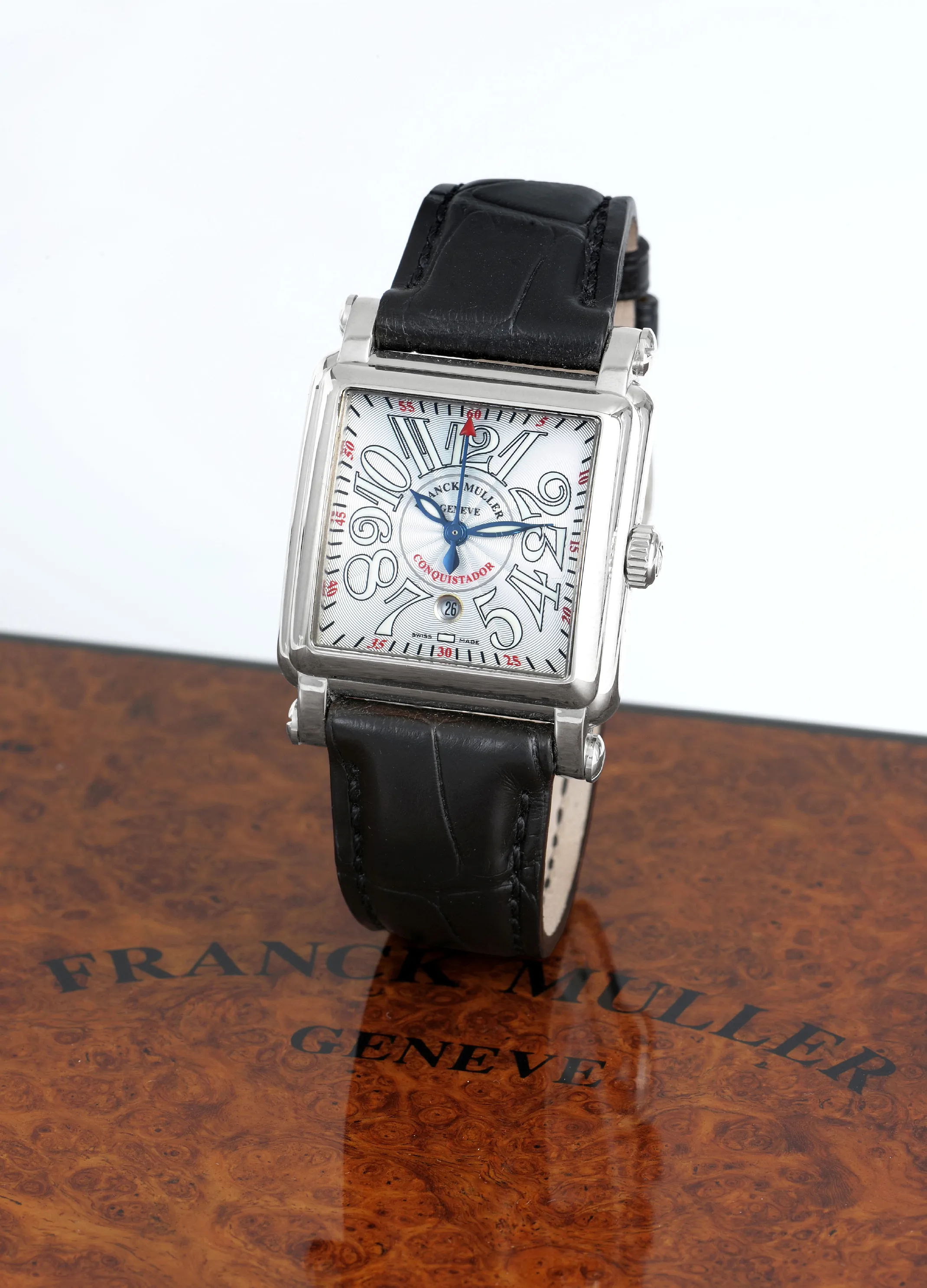 Franck Muller Conquistador Cortez 10000 32mm White gold Silver