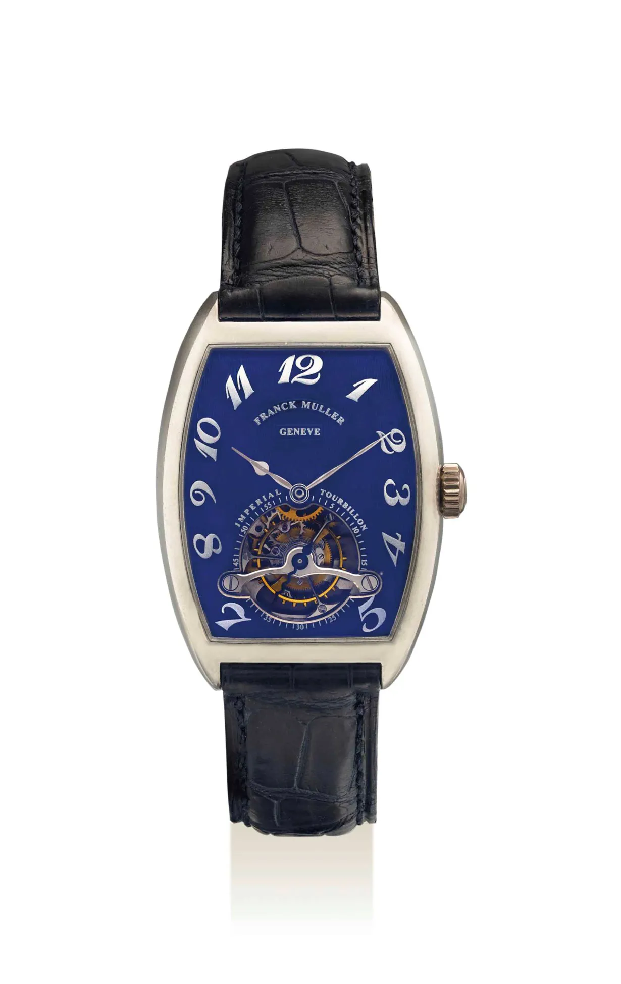 Franck Muller Imperial Tourbillon 2852 T 30mm White gold Blue