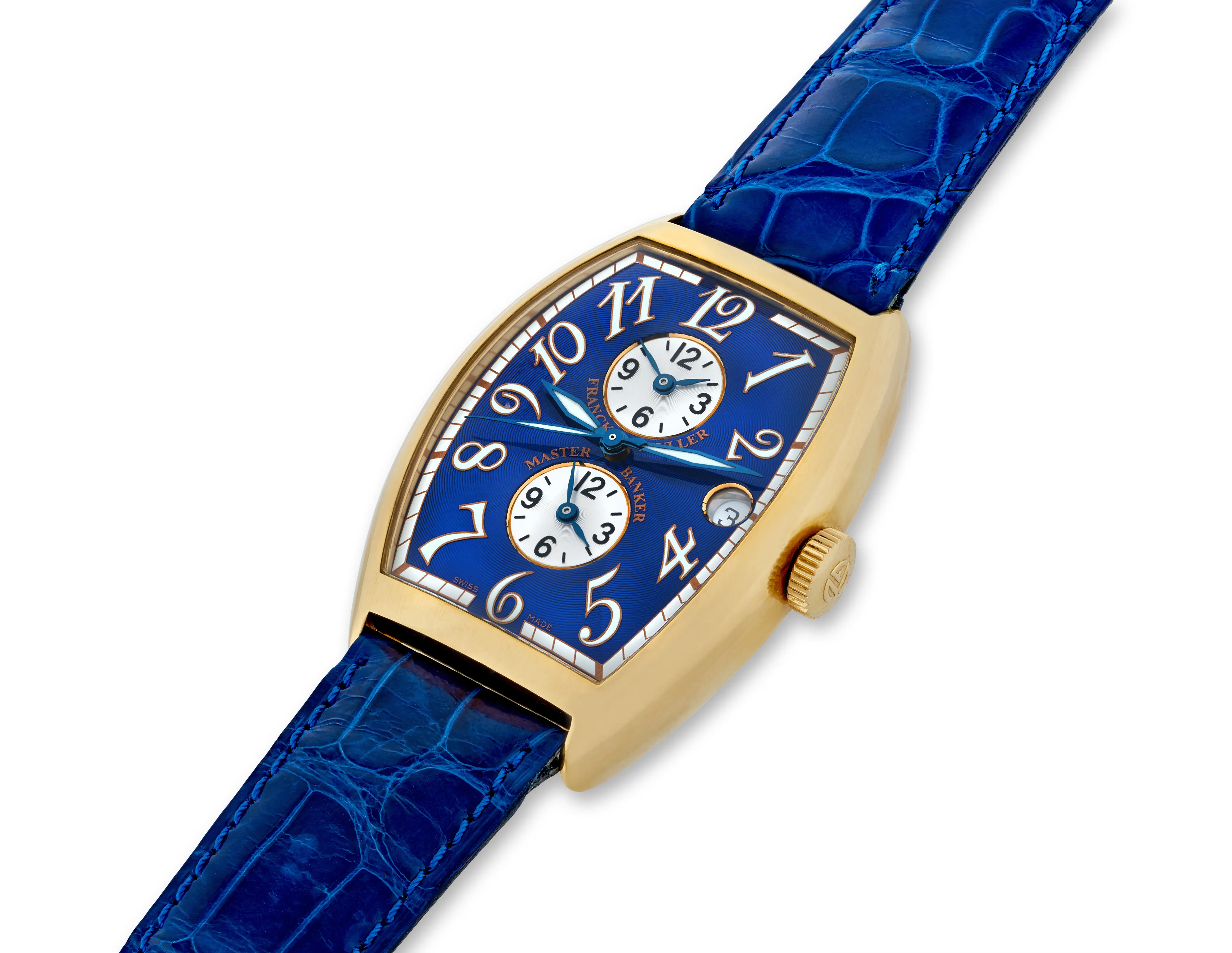 Franck Muller Master Banker 6850 MB 40mm Yellow gold Blue