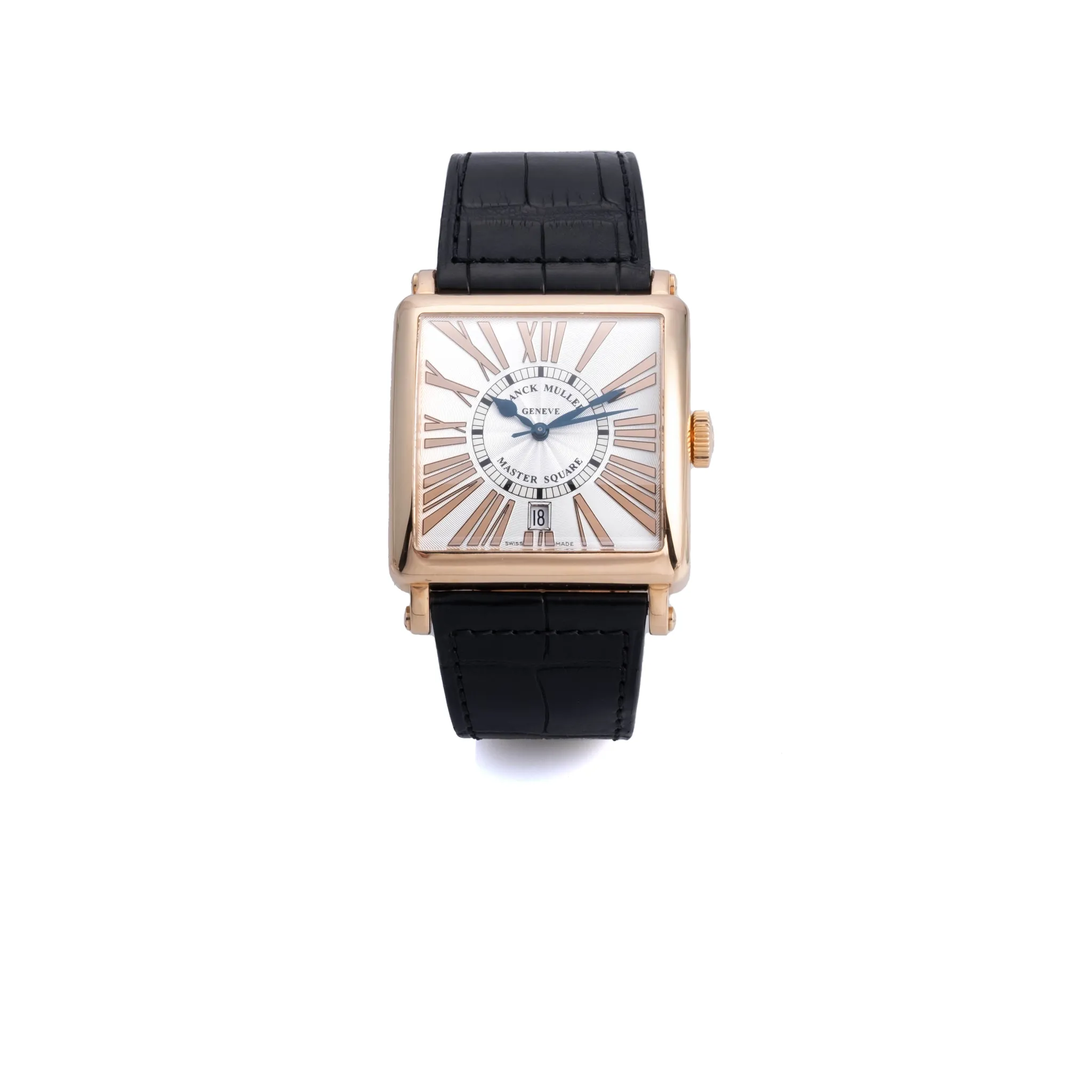 Franck Muller Master Square 6000 H SC DT 36mm Rose gold Silver