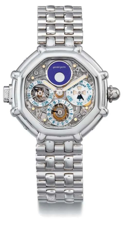 Gérald Genta Arena Perpetual Calendar G.3019.4 35mm Platinum Mother-of-pearl