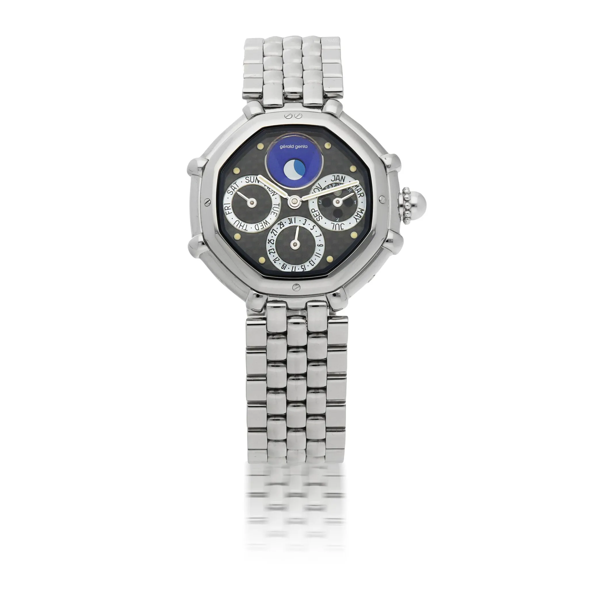 Gérald Genta Octo Bi-Retro G.3374.7 38mm Stainless steel Lapis lazuli