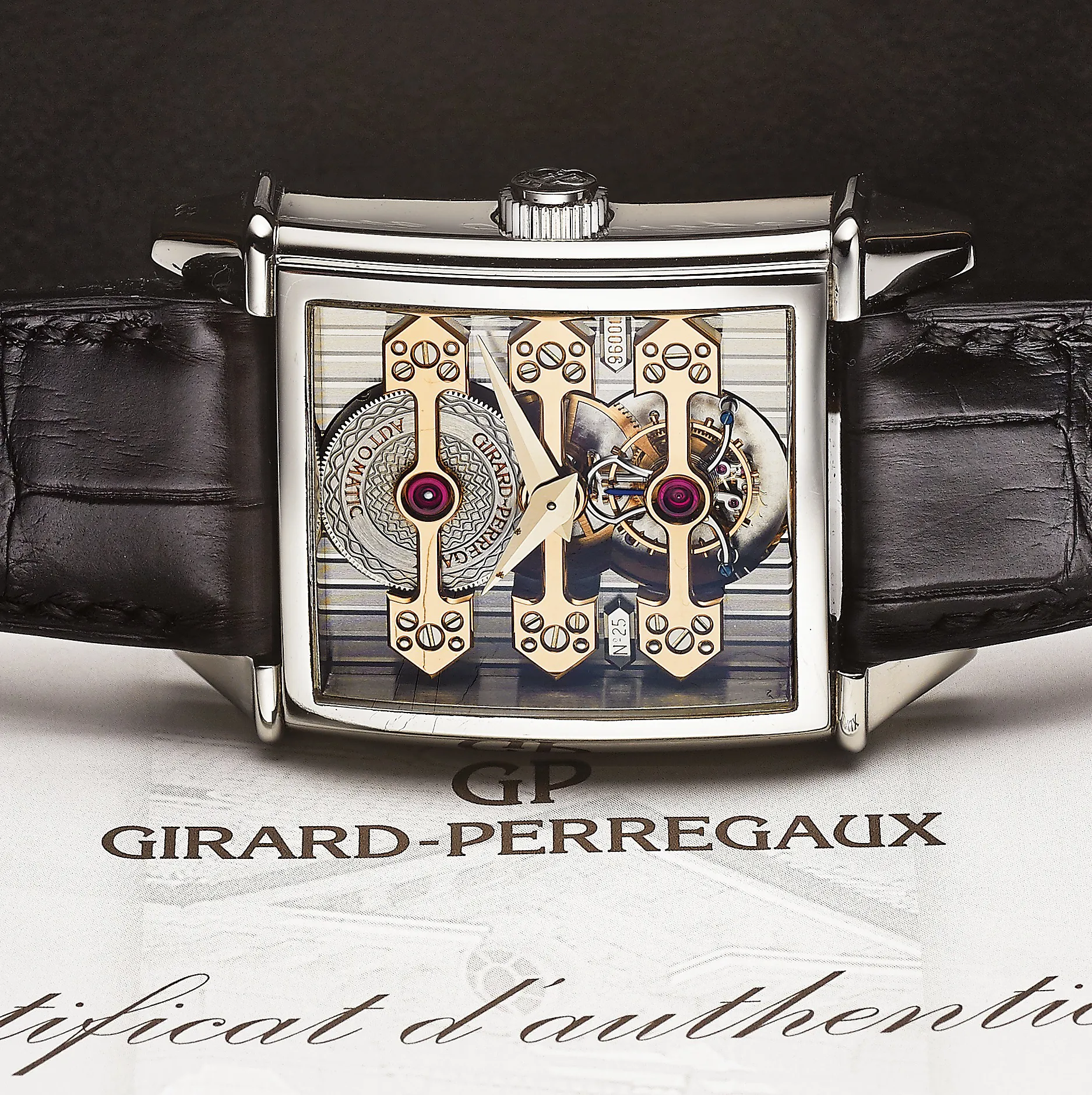 Girard-Perregaux 9987 34mm Platinum Silver