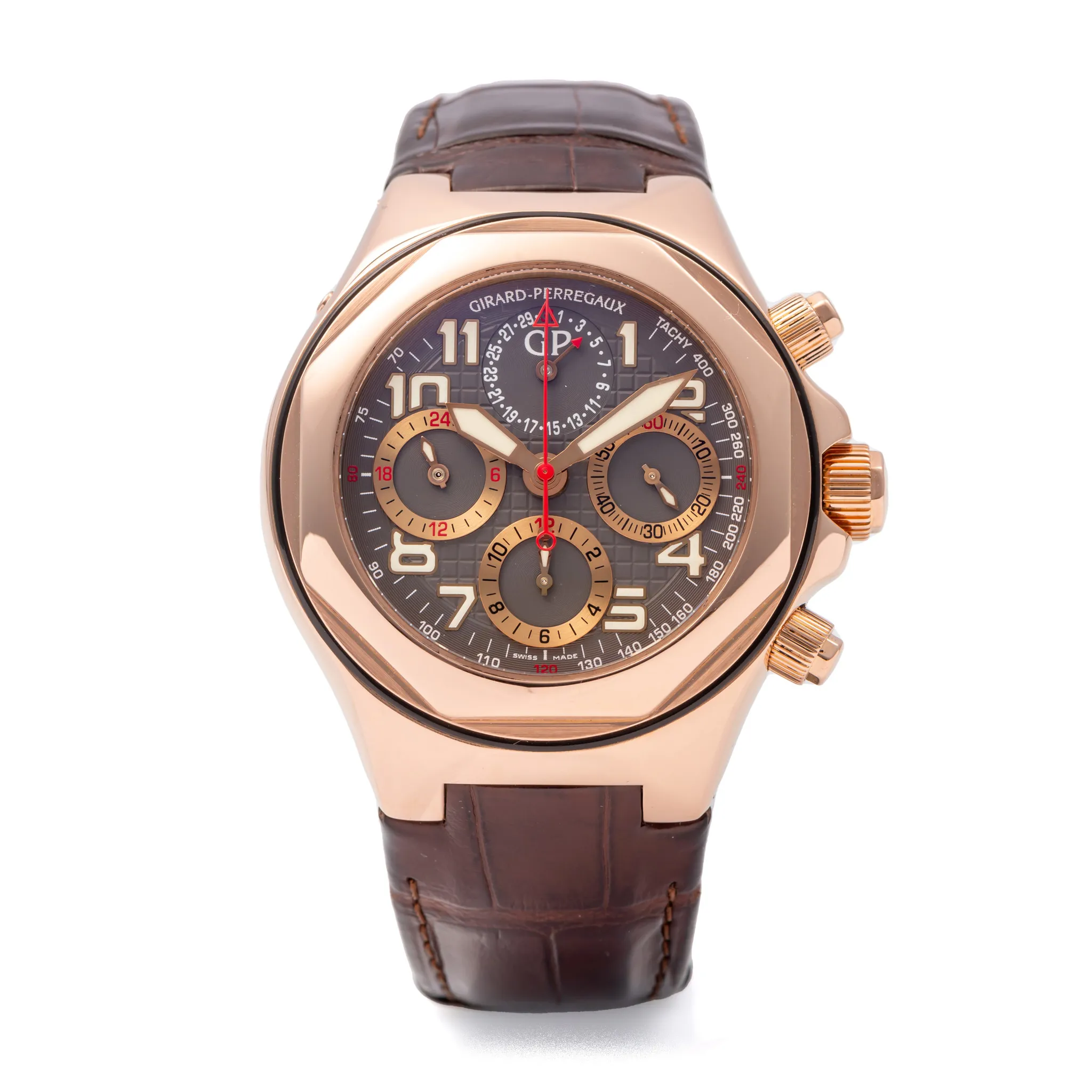 Girard-Perregaux Laureato 80180 40mm Rose gold Brown