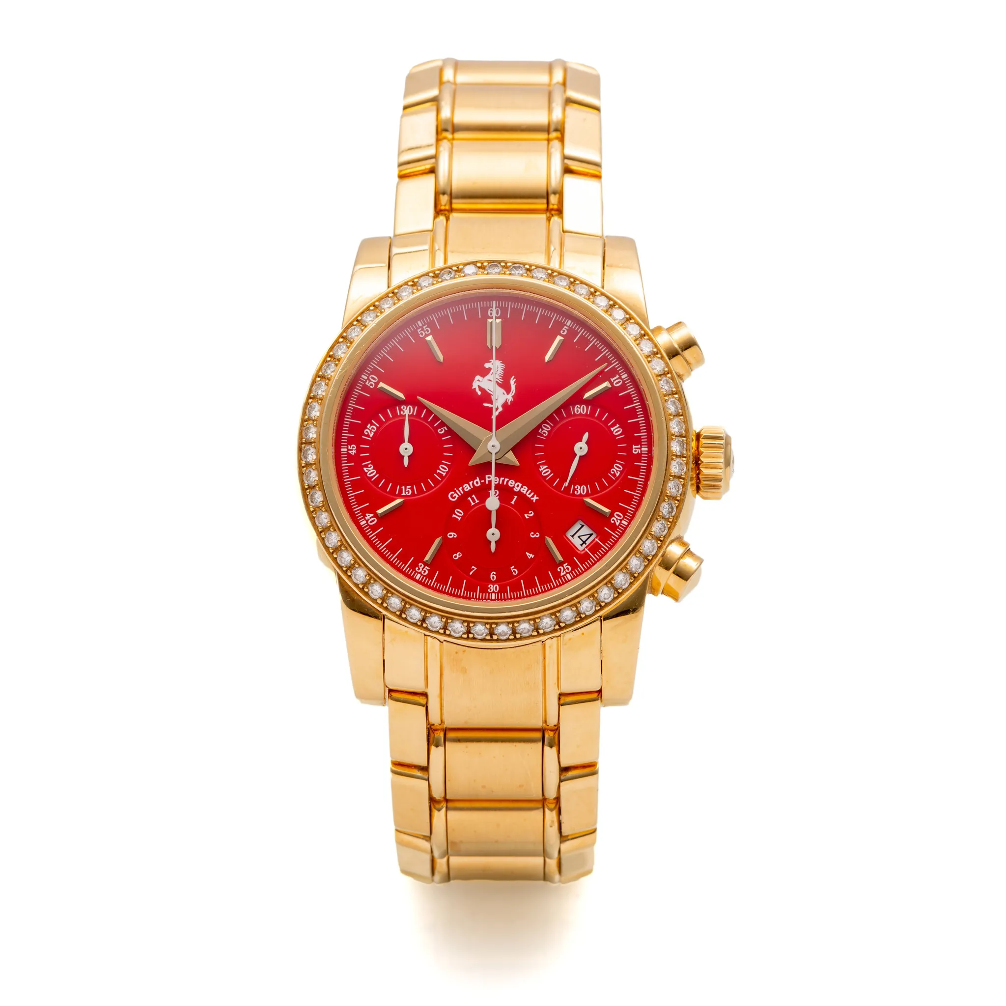 Girard-Perregaux 8020 36.5mm Yellow gold and diamond Red