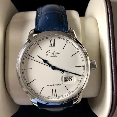 Glashütte Senator 1-36-03-01-02-61 40mm Stainless steel Silver