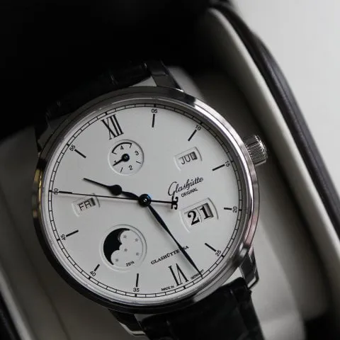 Glashütte Senator 1-36-02-01-02-61 40mm Stainless steel Silver