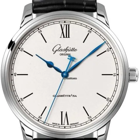 Glashütte Senator 1-36-01-01-02-61 40mm Stainless steel Silver