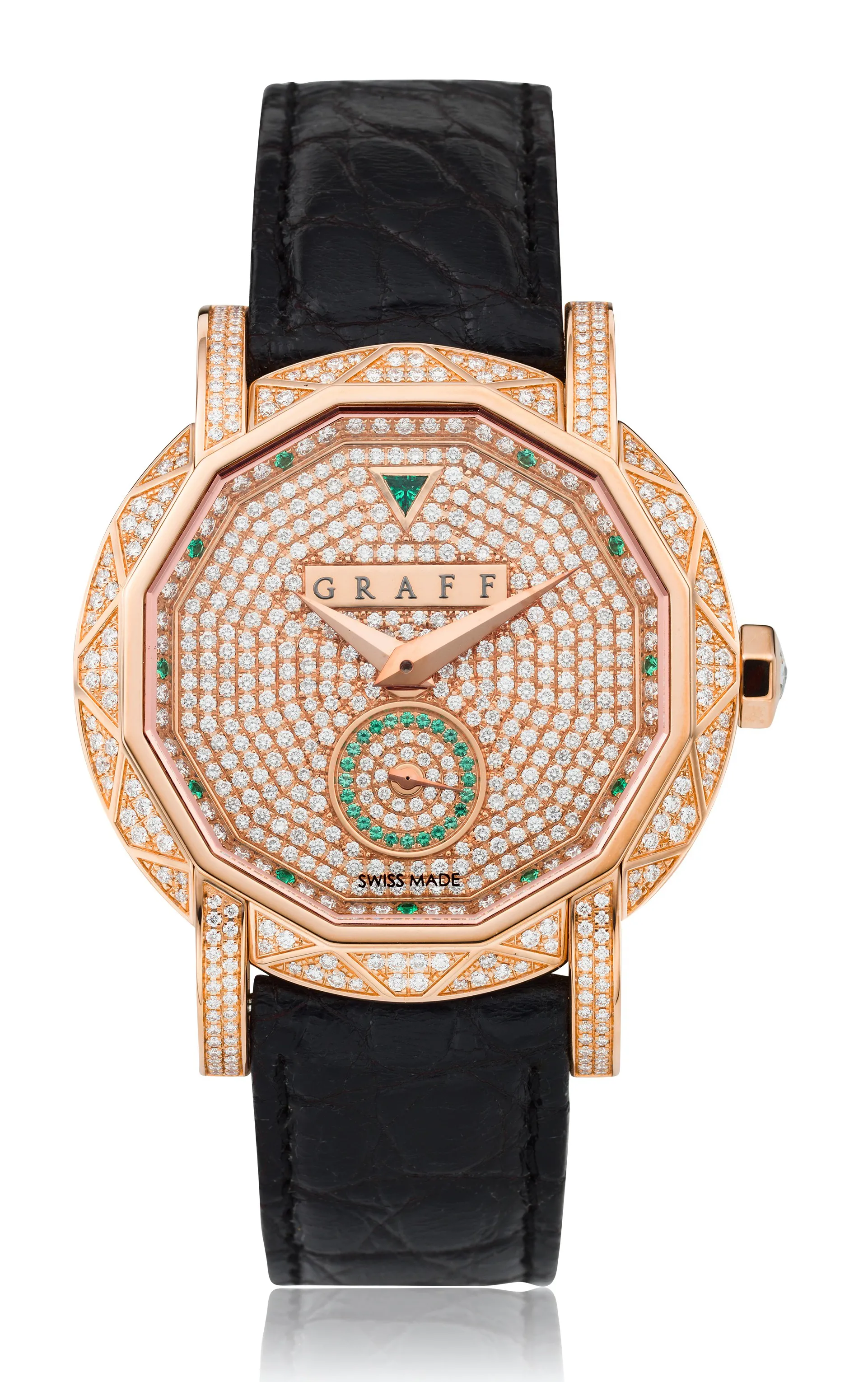 Graff Graffstar GS38PGSLD 38mm Rose gold Diamond pavé