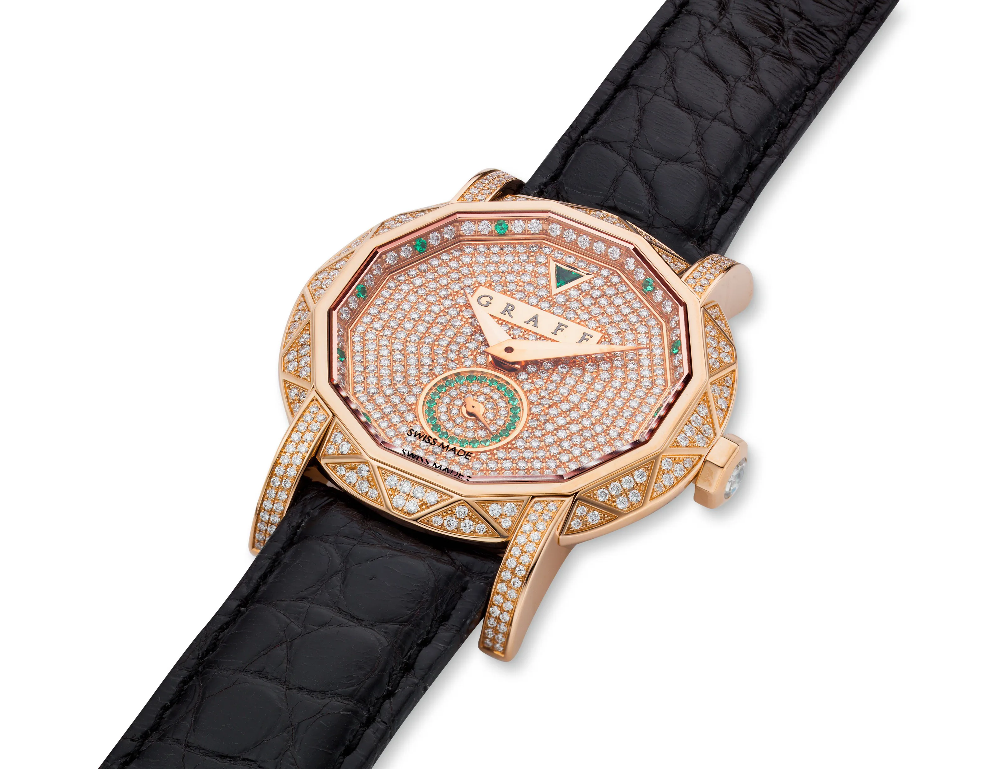 Graff Graffstar GS38PGSLD 38mm Rose gold Diamond pavé 1