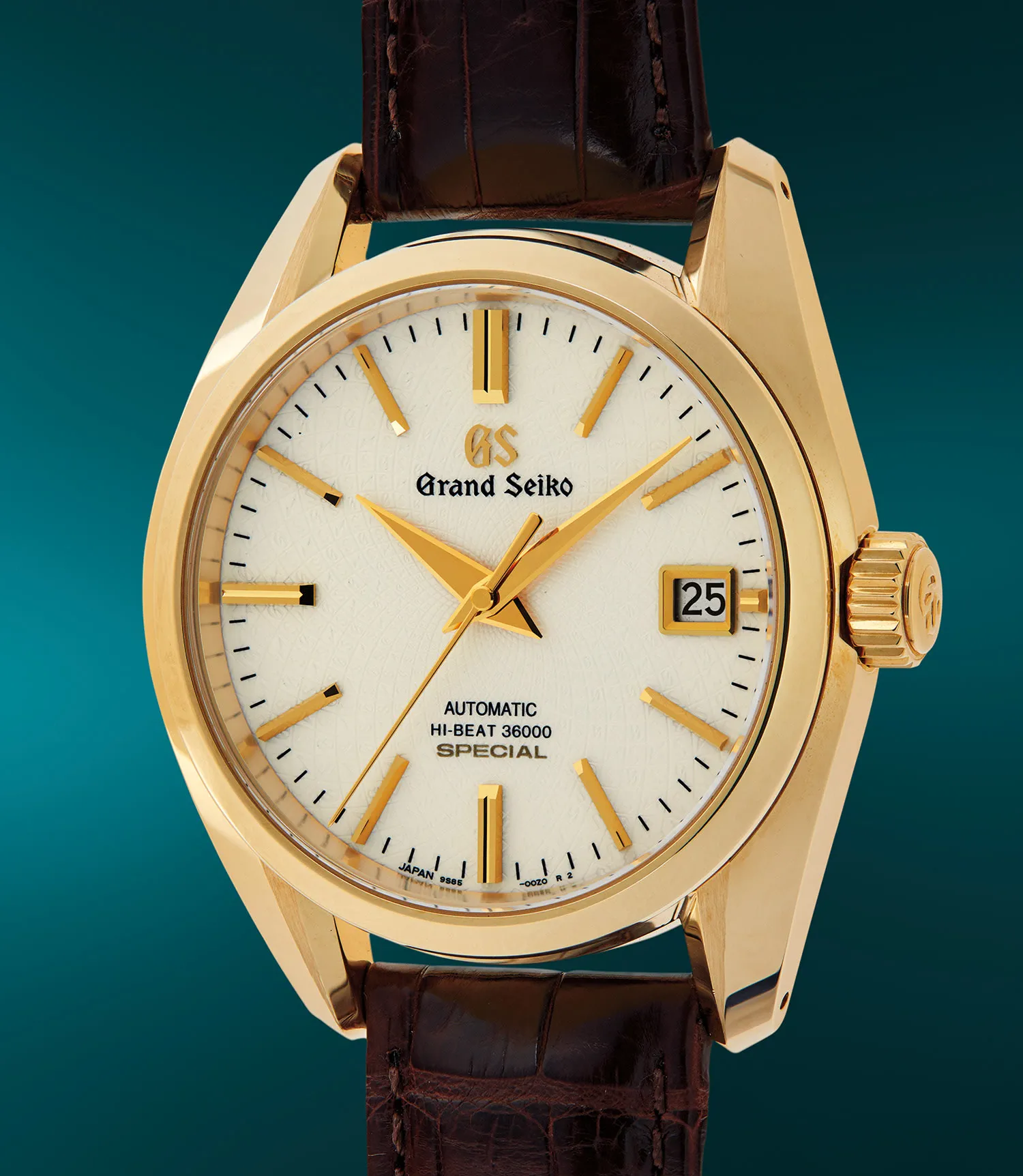 Grand Seiko Hi-Beat SBGH266 39.5mm Yellow gold Cream