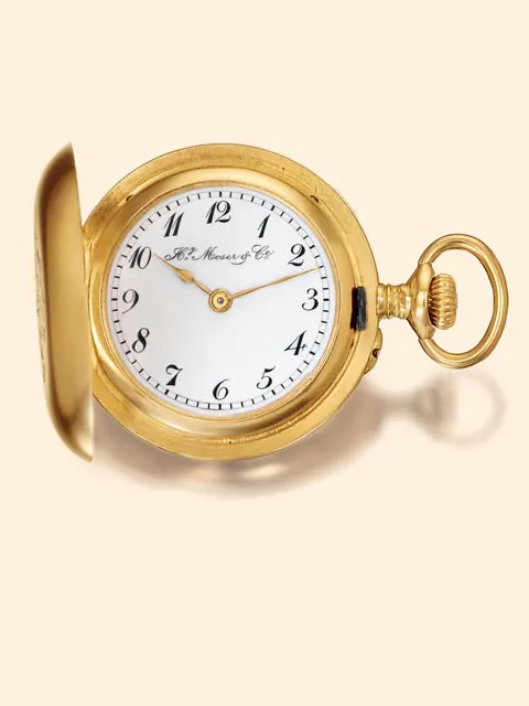 H. Moser & Cie. 24mm Yellow gold White