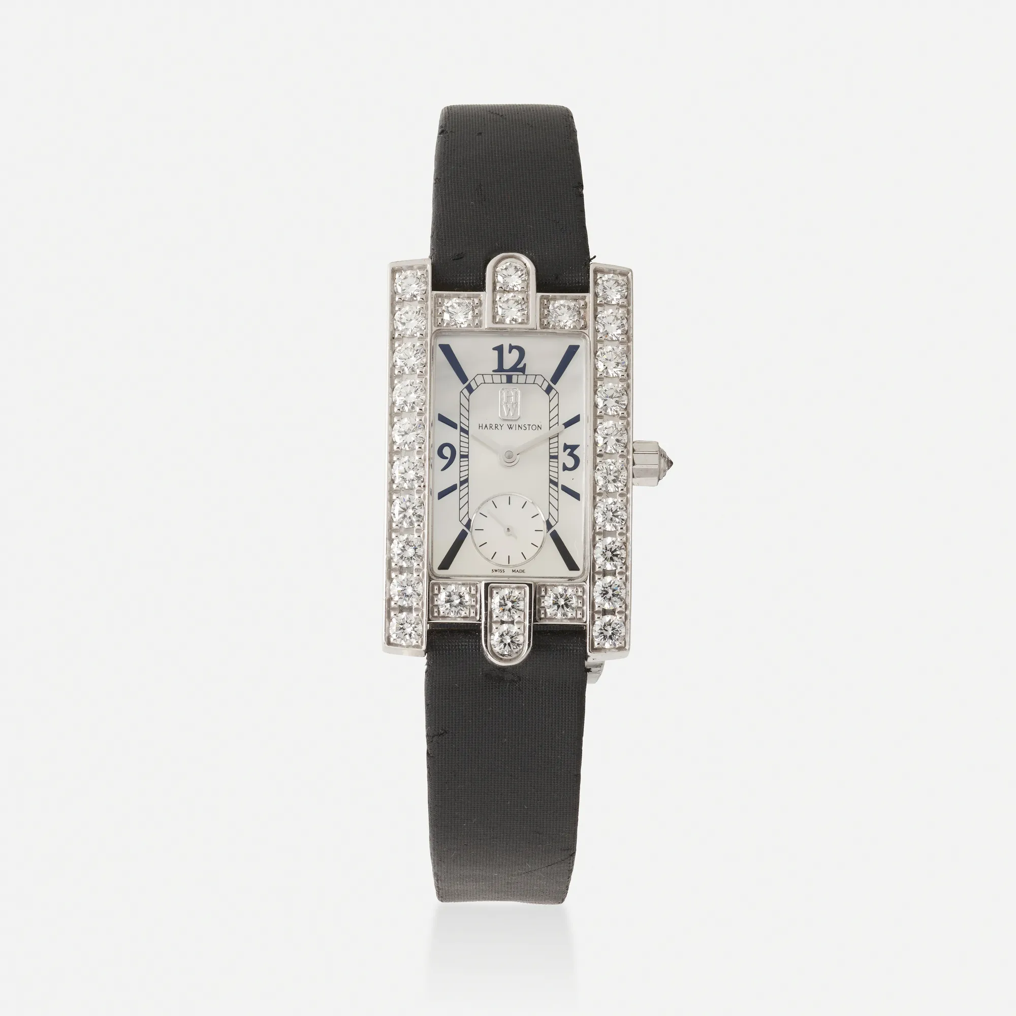 Harry Winston Avenue 34mm White gold White