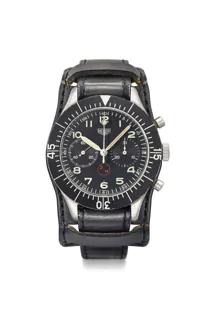 Heuer Bund 1550 SG 43mm Stainless steel Black