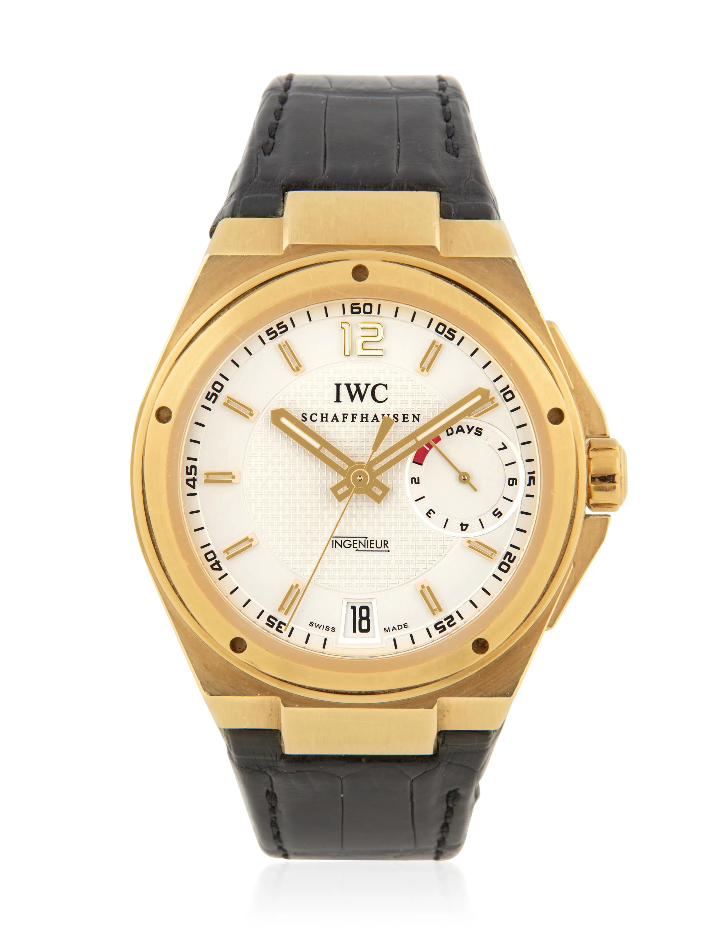 IWC Ingenieur IW500503 45.5mm Yellow gold Silver