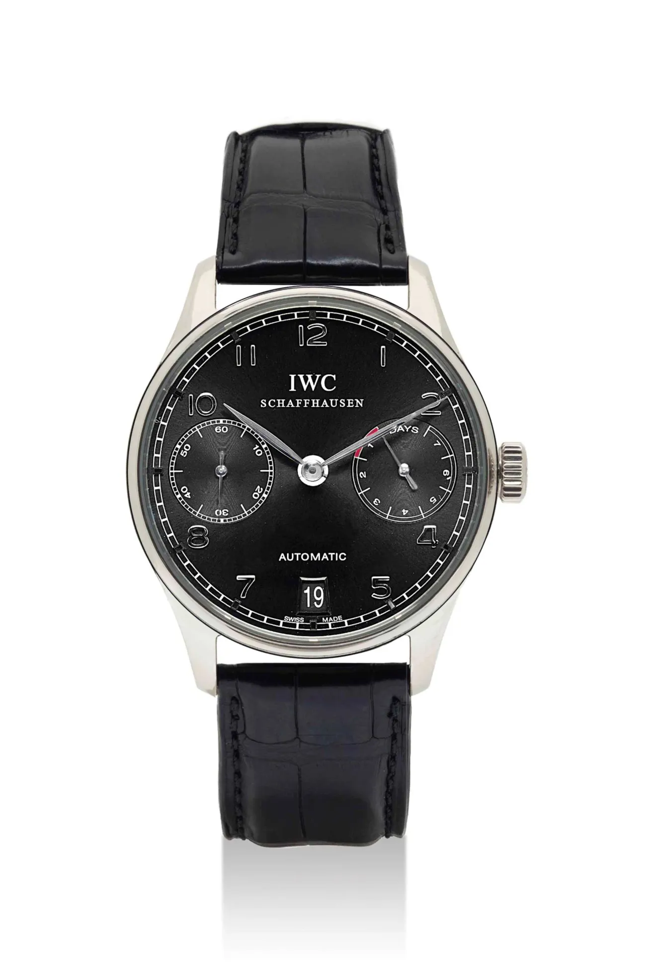 IWC Portugieser IW500106 43mm 18k white gold Grey