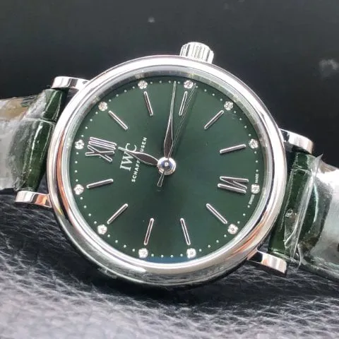 IWC Portofino Automatic IW357405 34mm Stainless steel Green