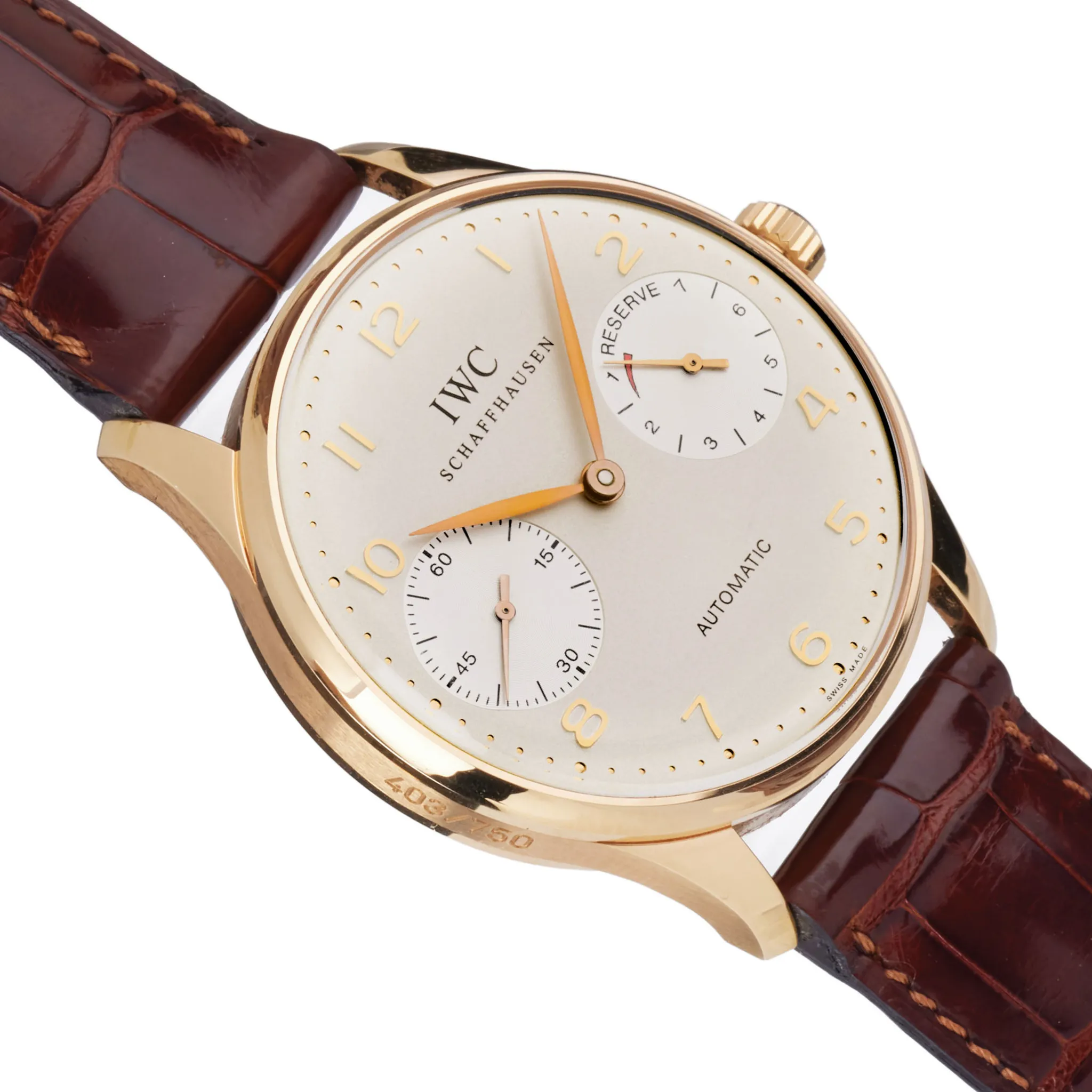 IWC Portugieser 5000 42mm Rose gold Rose gold 1