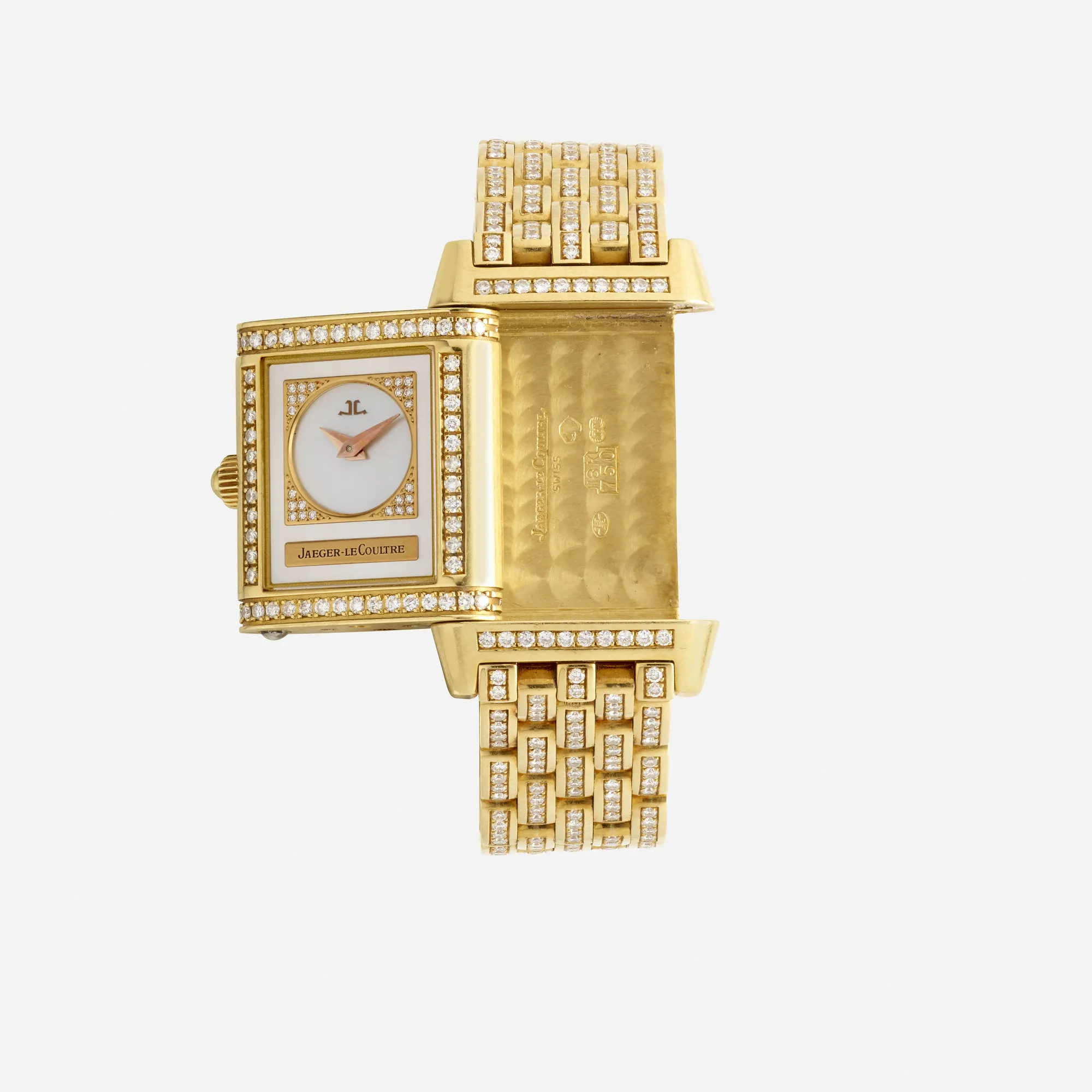 Jaeger-LeCoultre Reverso Duetto 266.1.44 21mm Yellow gold reversible dial 3