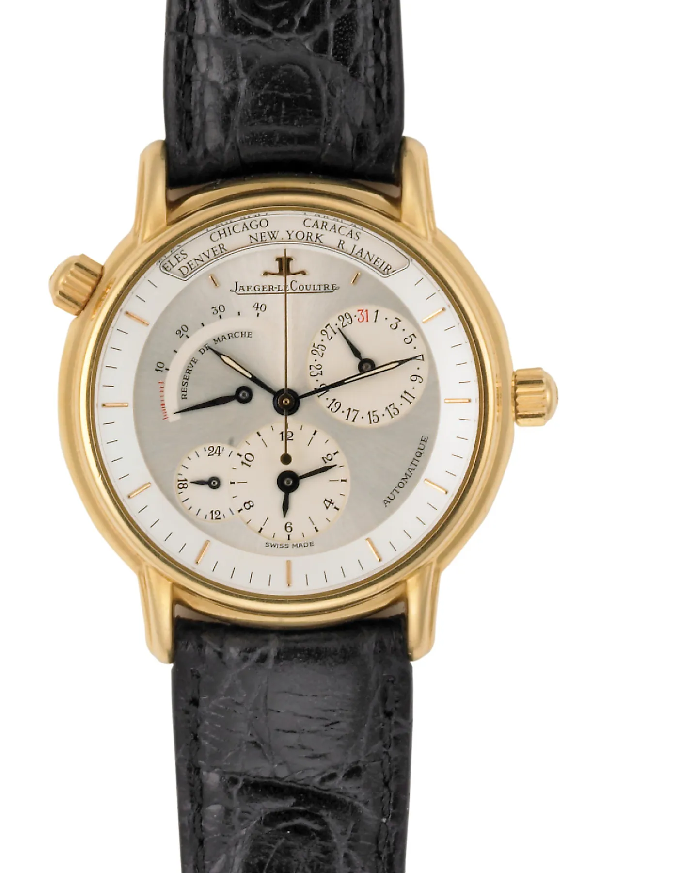 Jaeger-LeCoultre Georaphique 169.1.92 38mm Yellow gold Silver