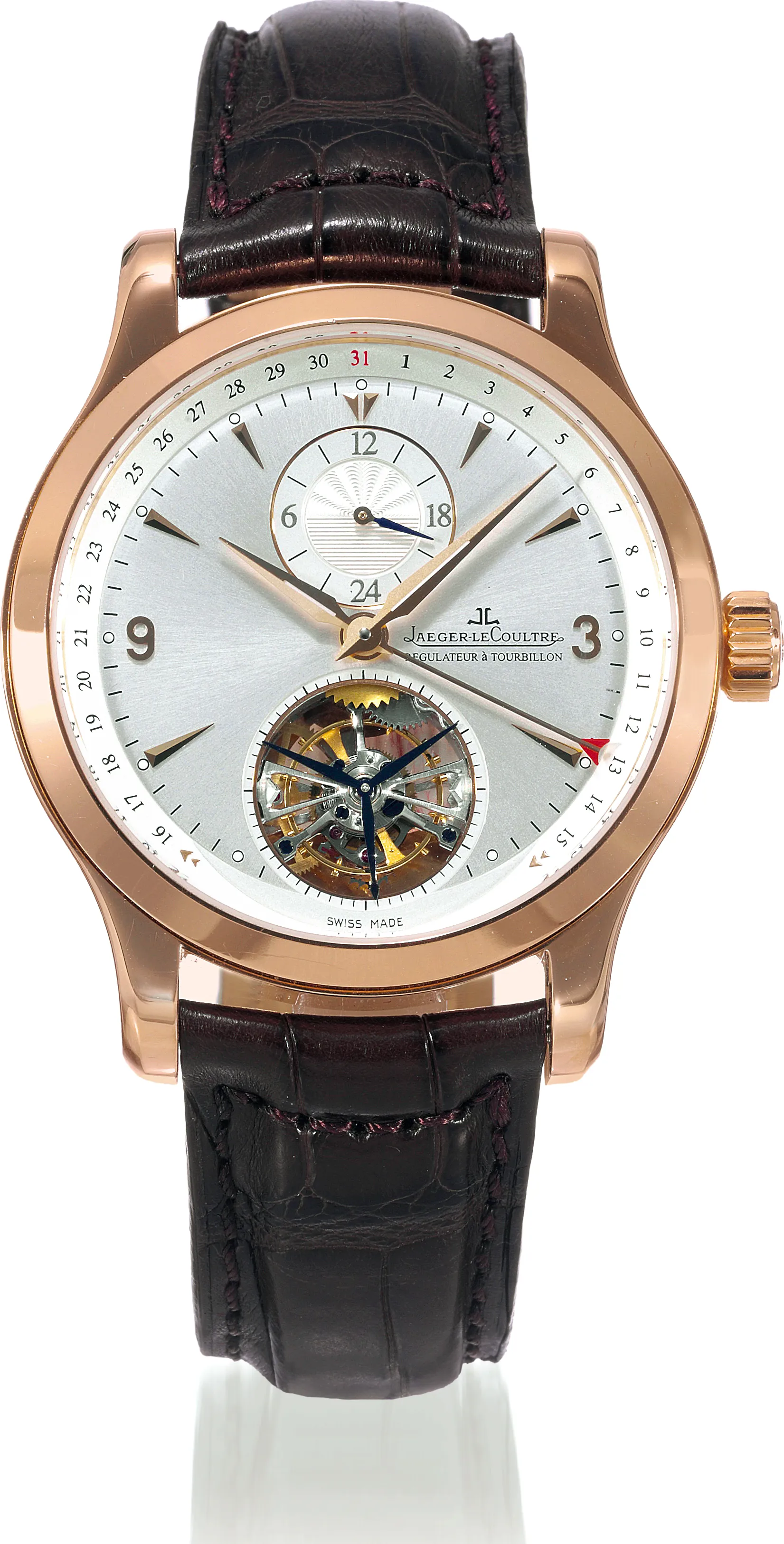 Jaeger-LeCoultre Master 146.2.34.S 42mm Rose gold Silver