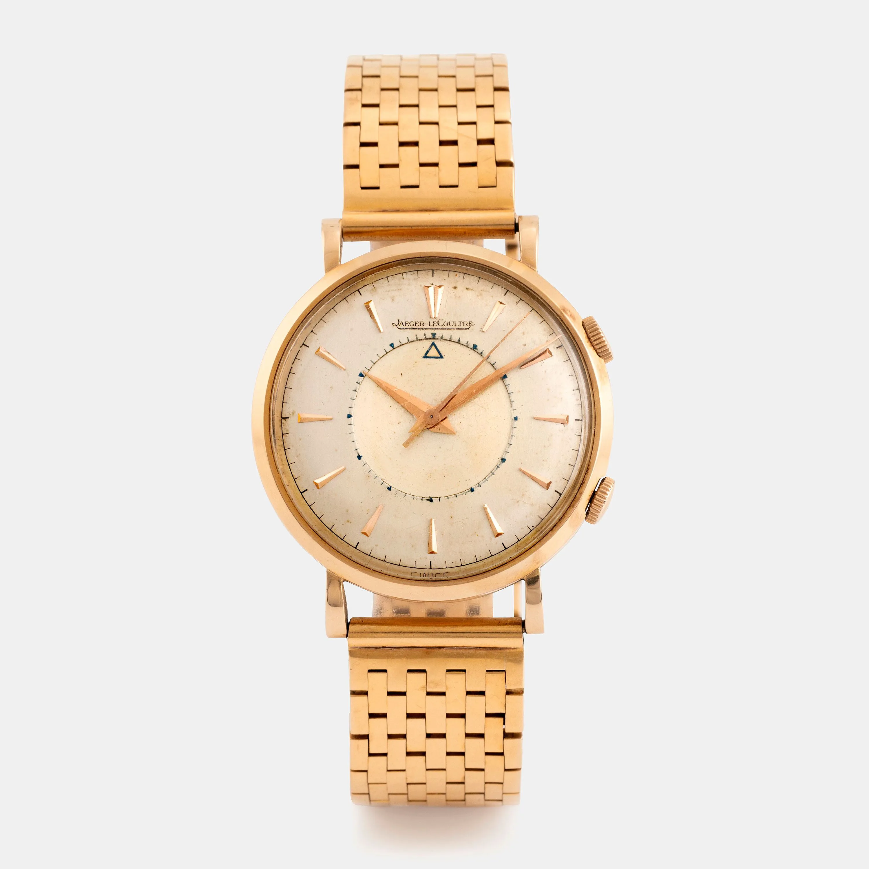 Jaeger-LeCoultre Memovox 35mm Yellow gold Champagne