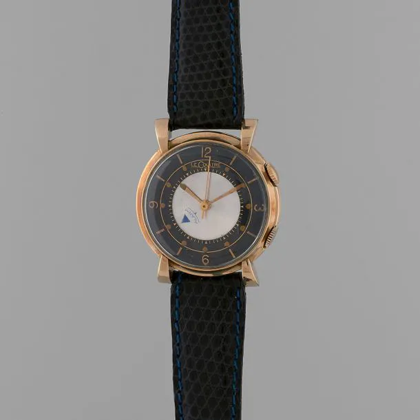 Jaeger-LeCoultre Memovox 32mm Yellow gold bi-color black and silver