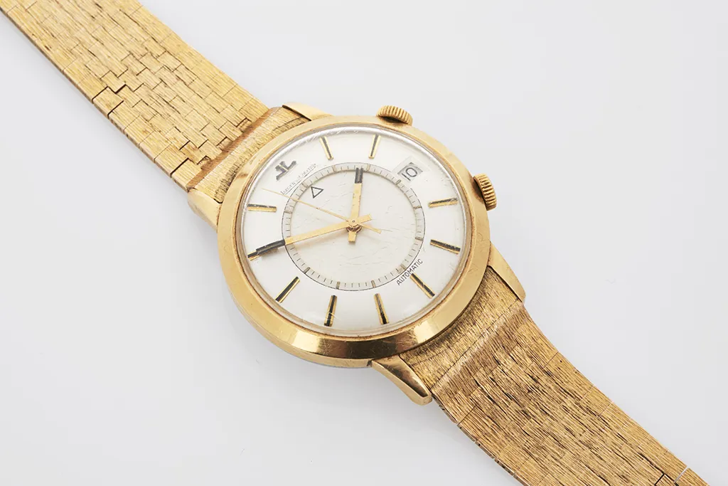 Jaeger-LeCoultre Memovox 37mm Yellow gold and stainless steel Silver 1