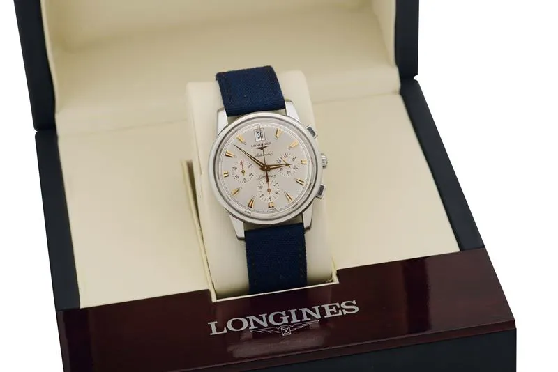 Longines Conquest 38mm Stainless steel White