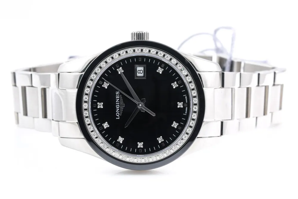 Longines Conquest L2.387.0.57.6 35mm Stainless steel Black