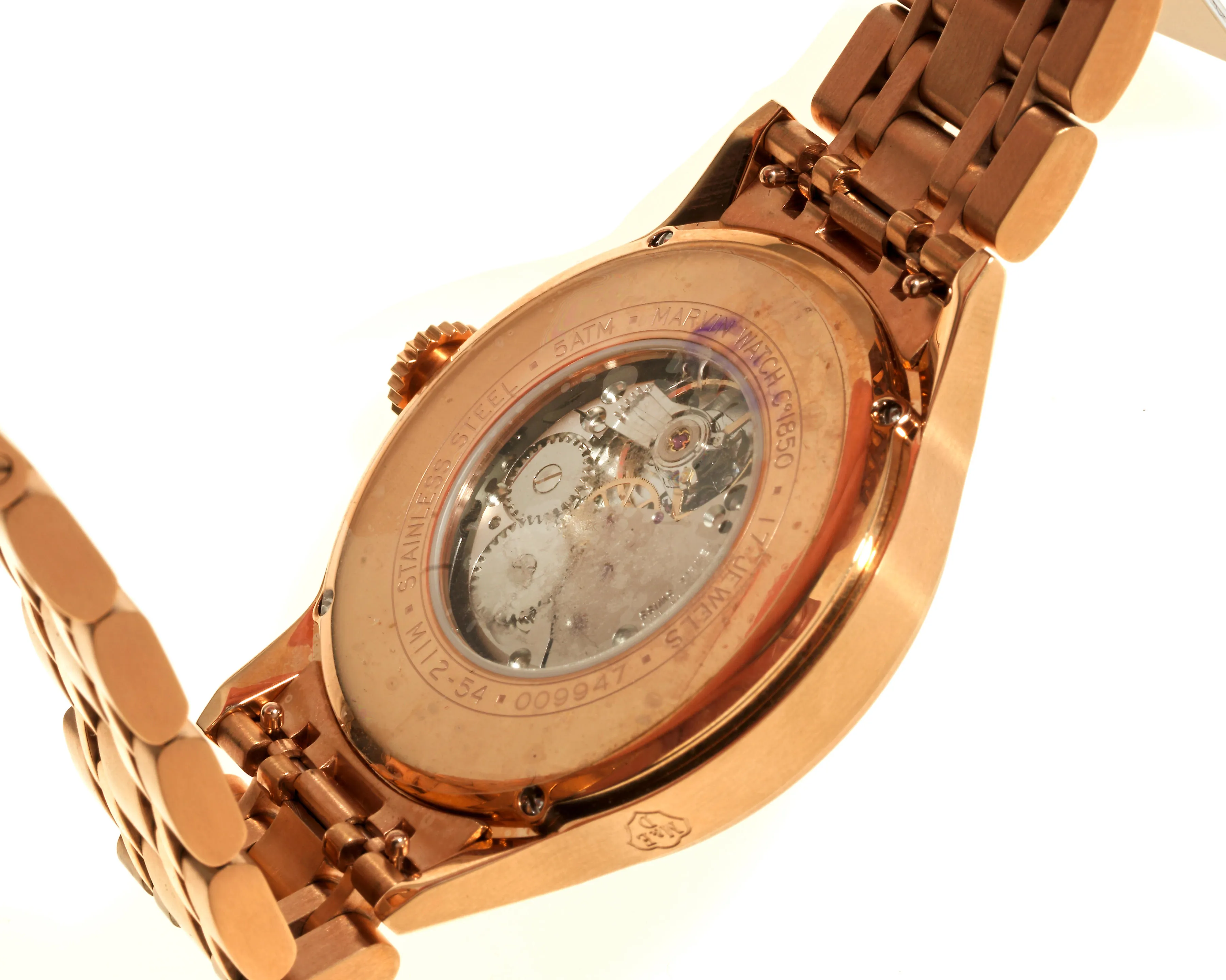 Marvin 44mm Rose gold Black 1