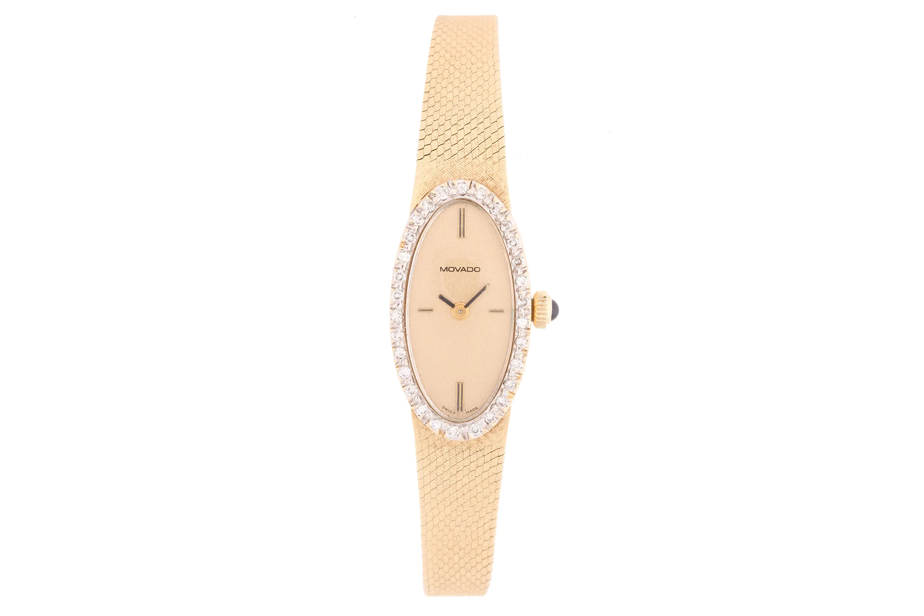 Movado TC 15mm Yellow gold Champagne