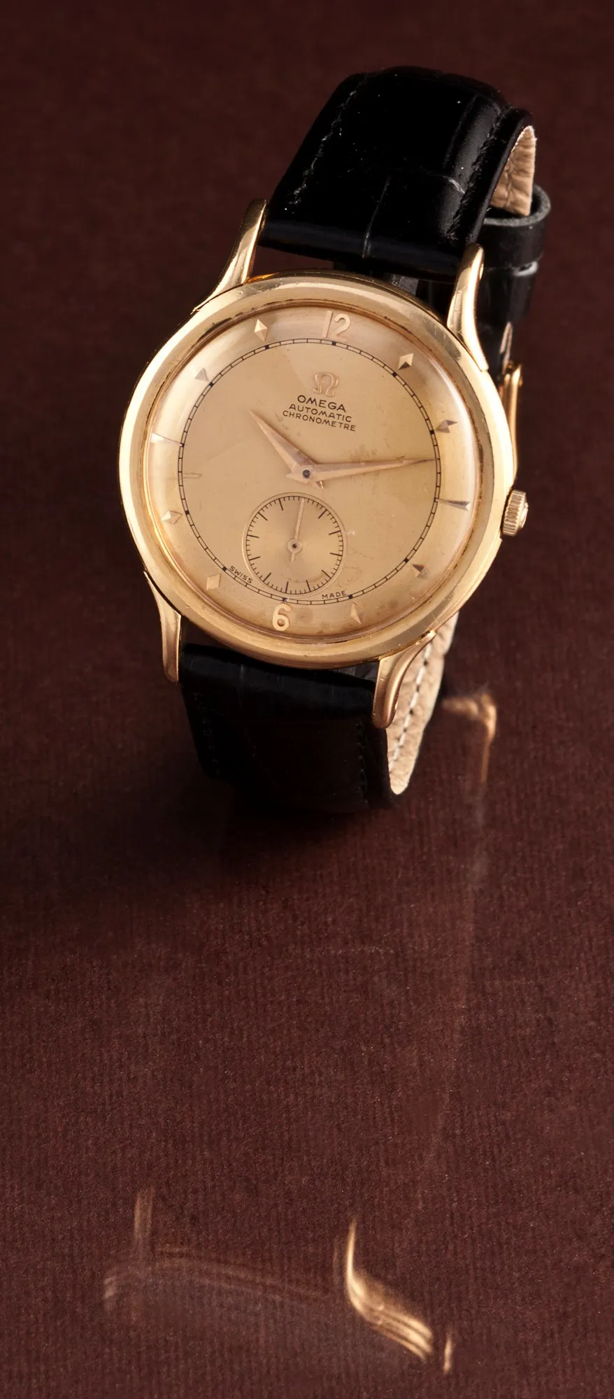 Omega 2500 35mm Yellow gold Champagne