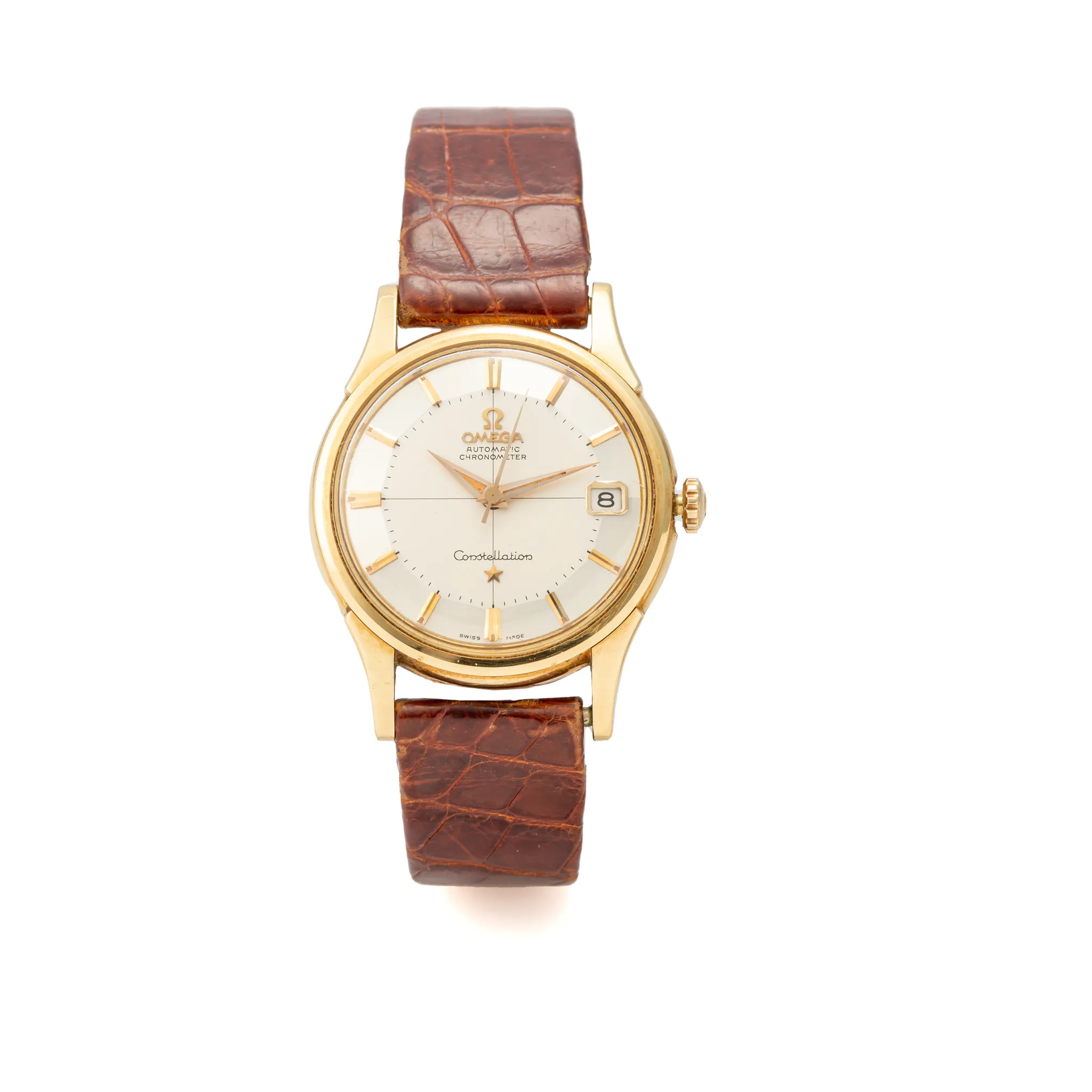 Omega Constellation 14393/94 34mm Yellow gold Silver